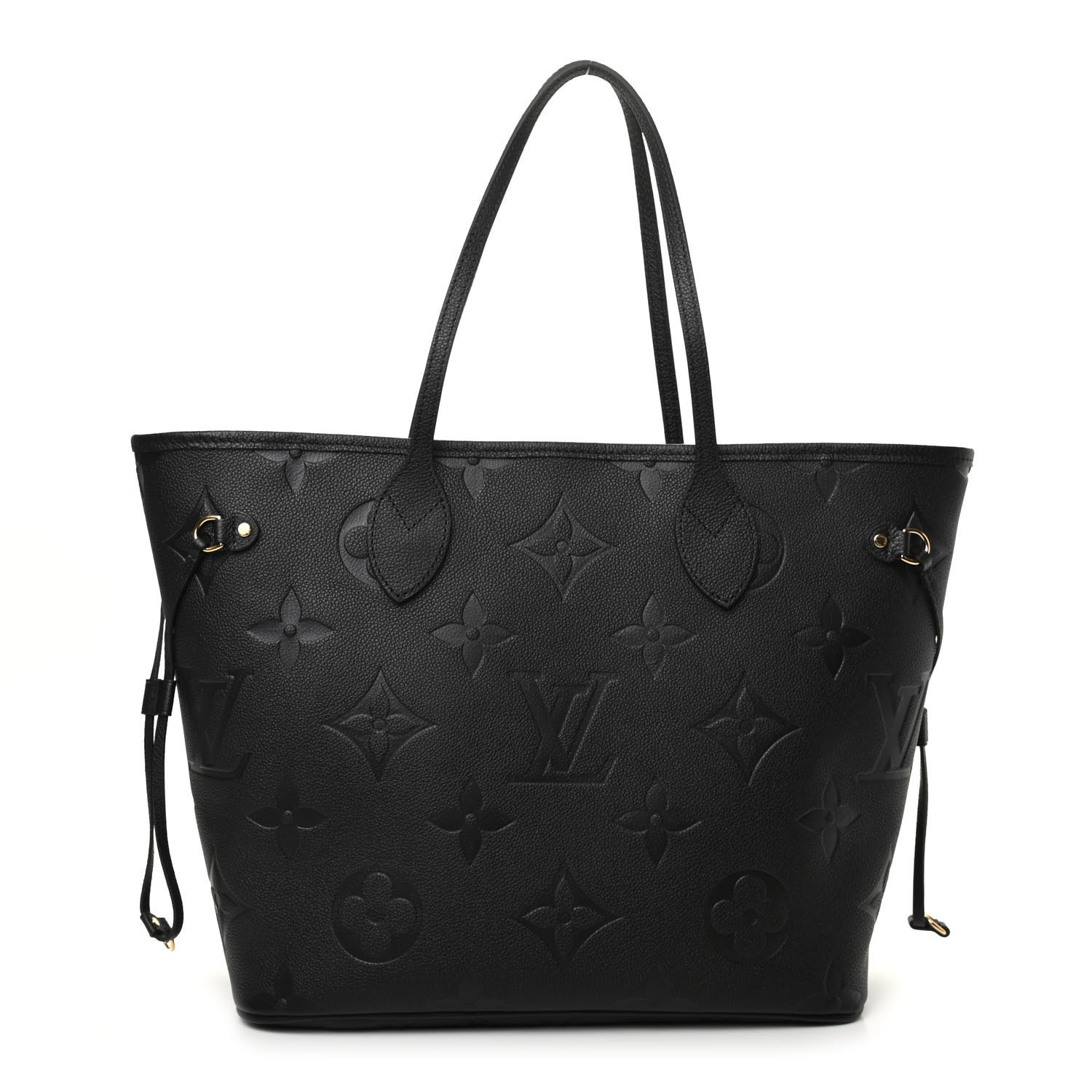 LOUIS VUITTON Empreinte Monogram Giant Neverfull MM Black 746587 ...