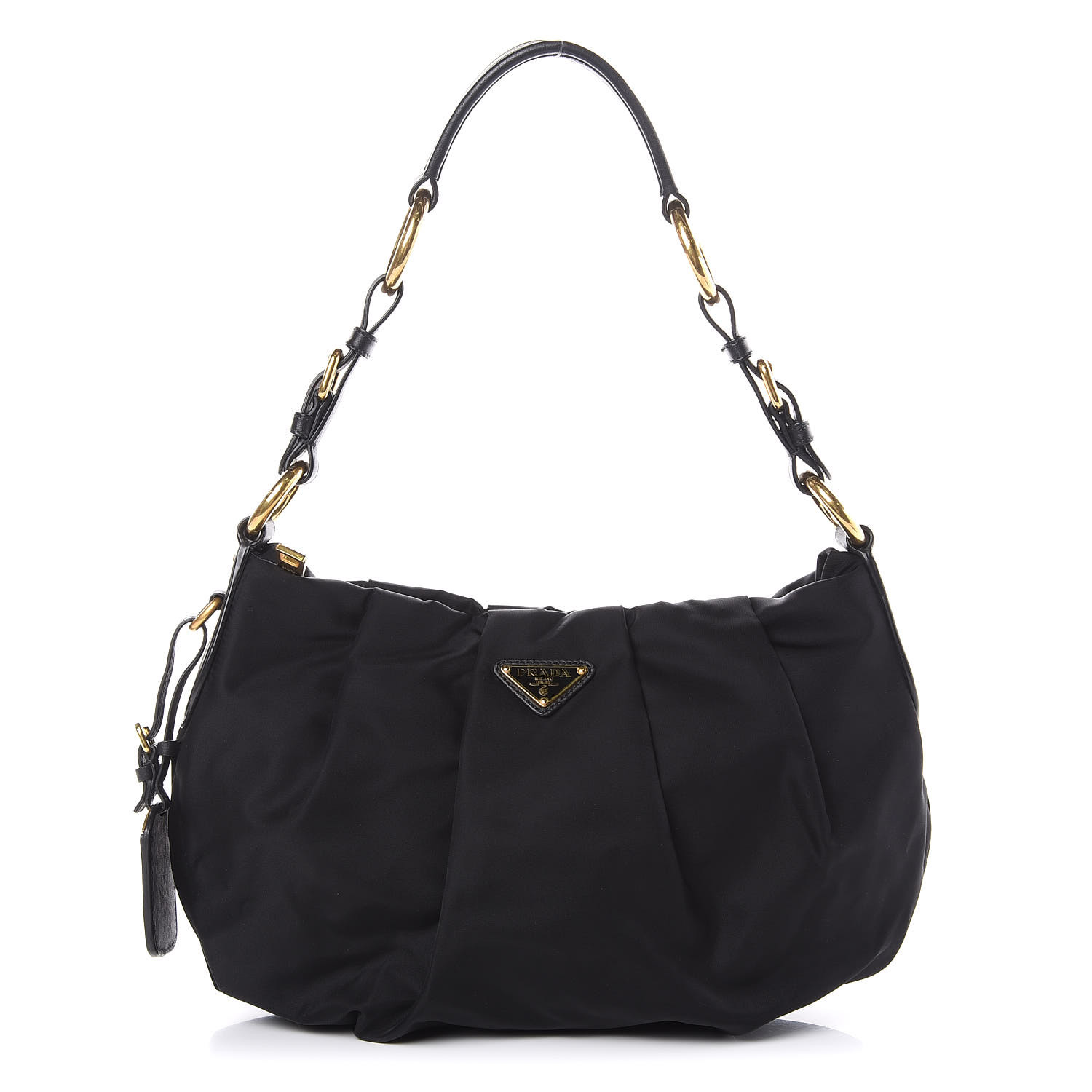 prada black tessuto shoulder bag