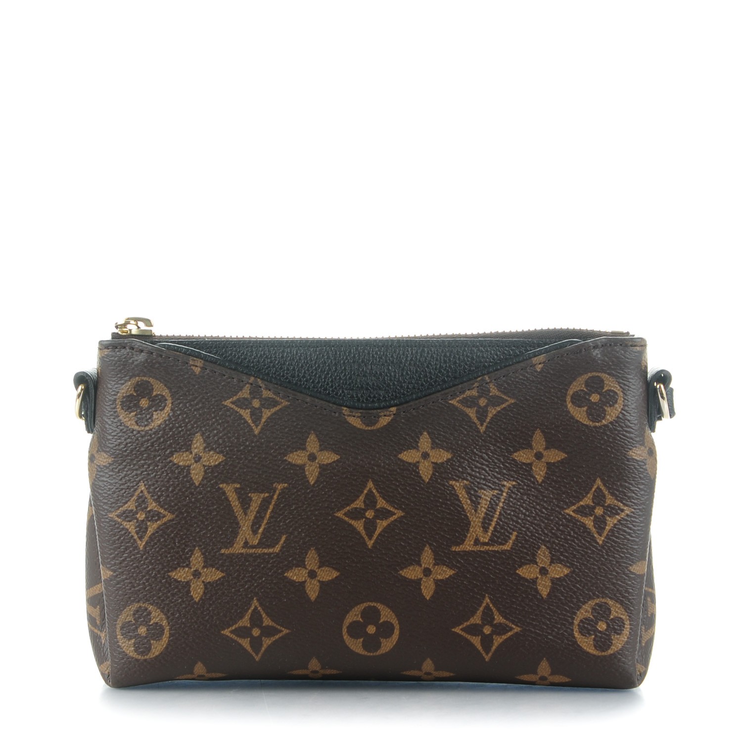 LOUIS VUITTON Monogram Pallas Crossbody Black 164684