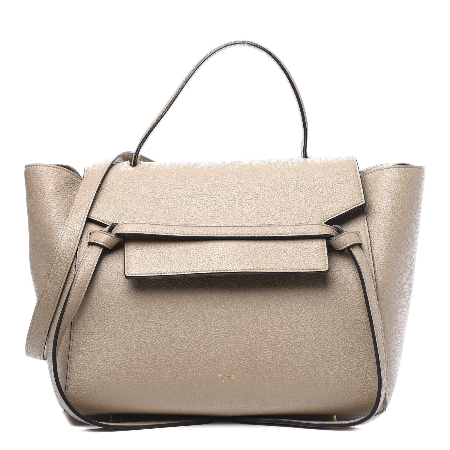 mini belt bag in grained calfskin