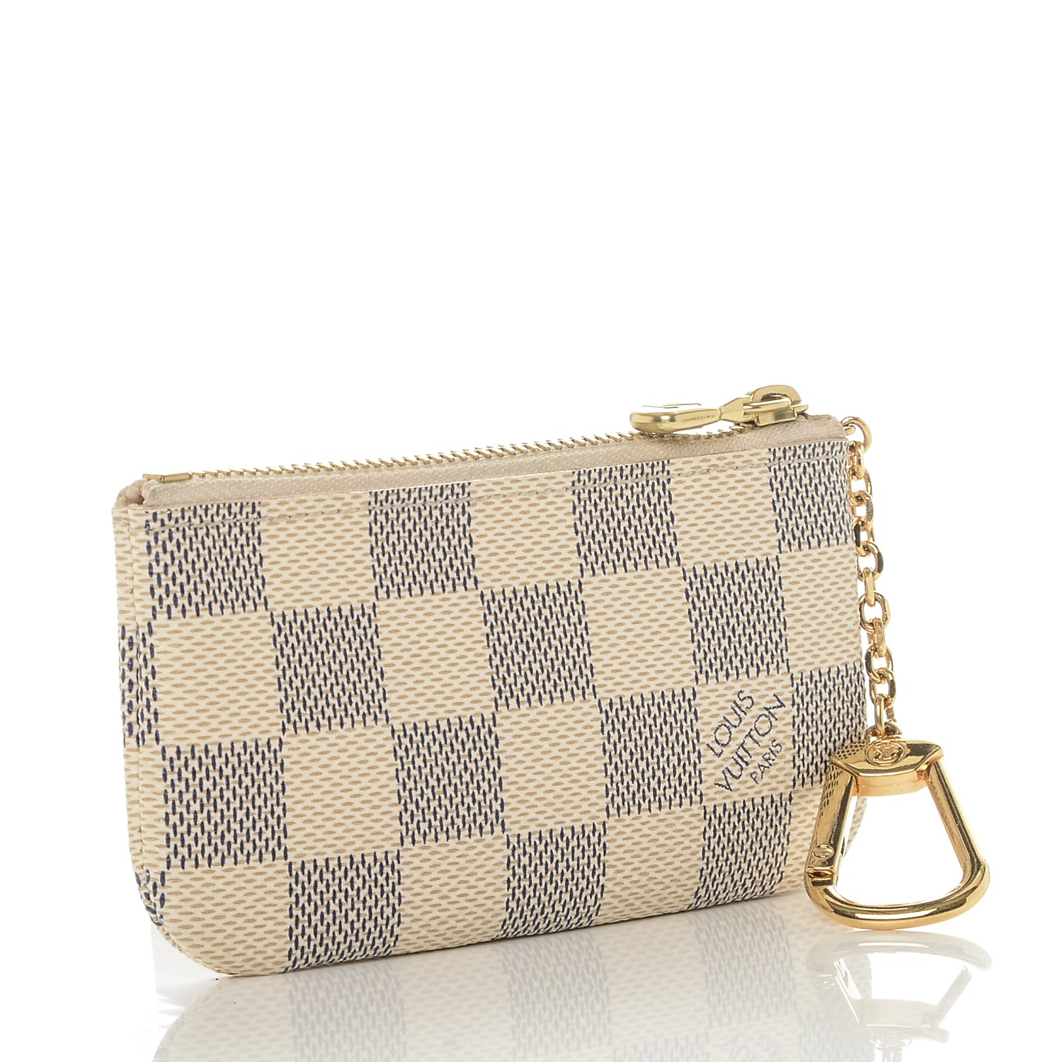 LOUIS VUITTON Damier Azur Key Pouch 188323