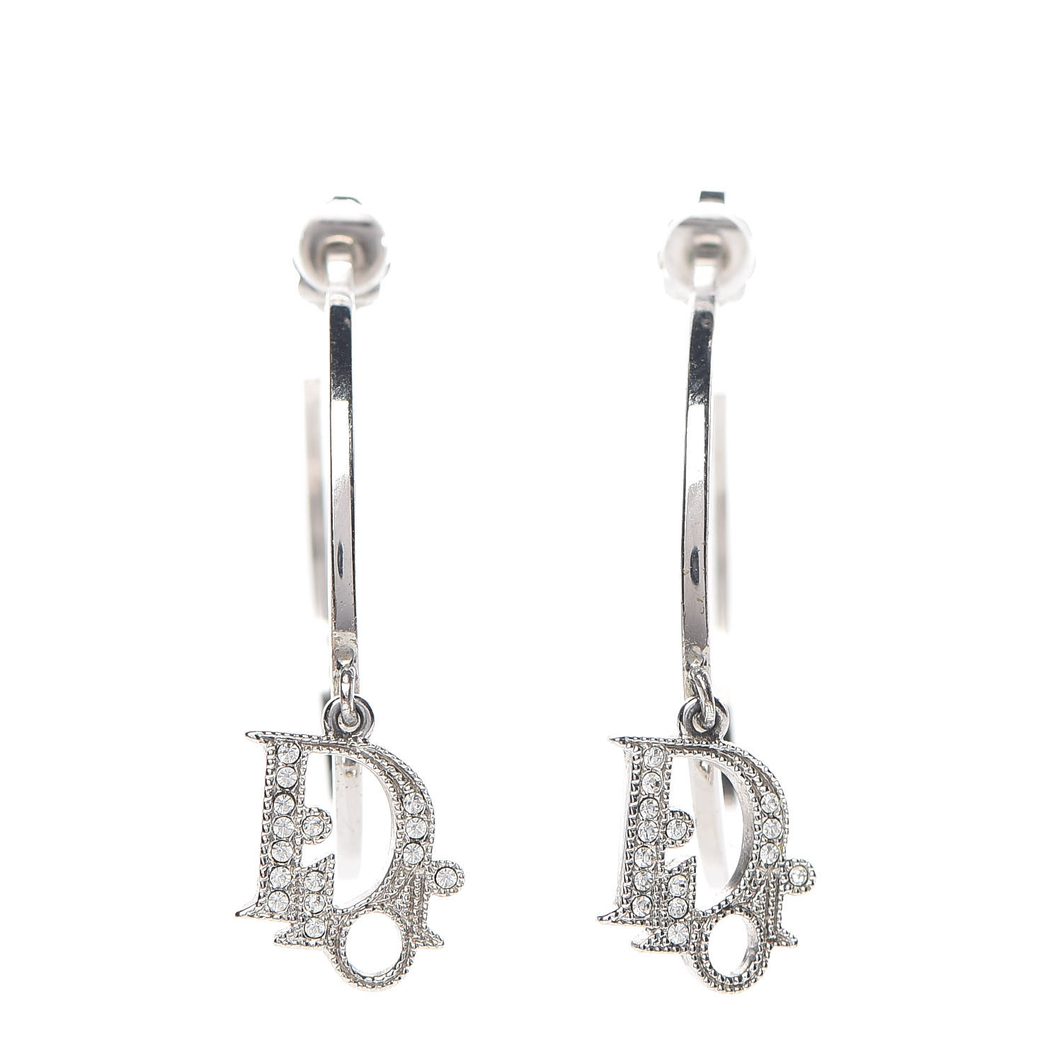 dior logo earrings