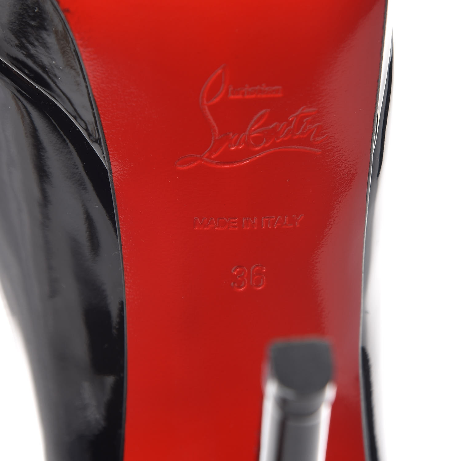 christian louboutin bianca 140 patent calf