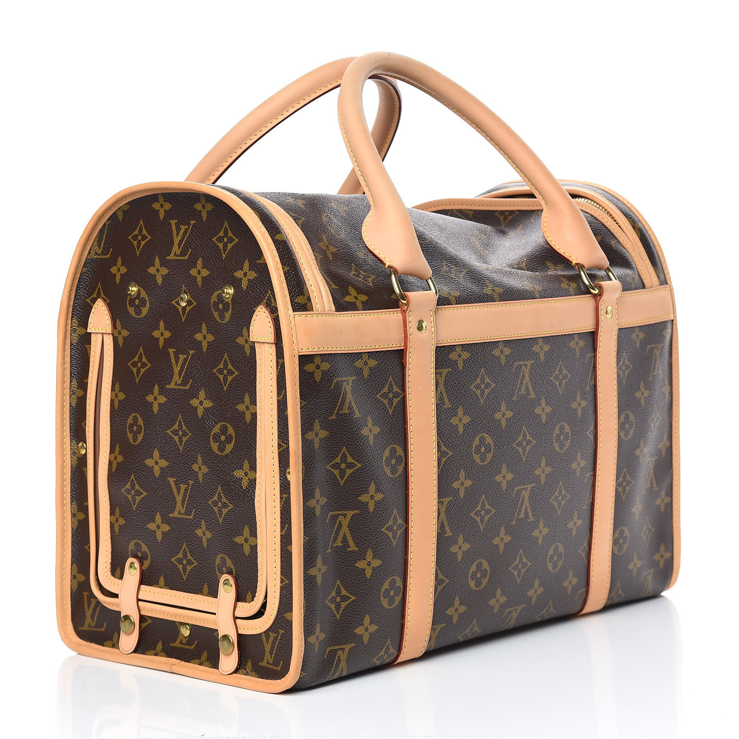 LOUIS VUITTON Monogram Sac Chien 40 Dog Pet Carrier 423616