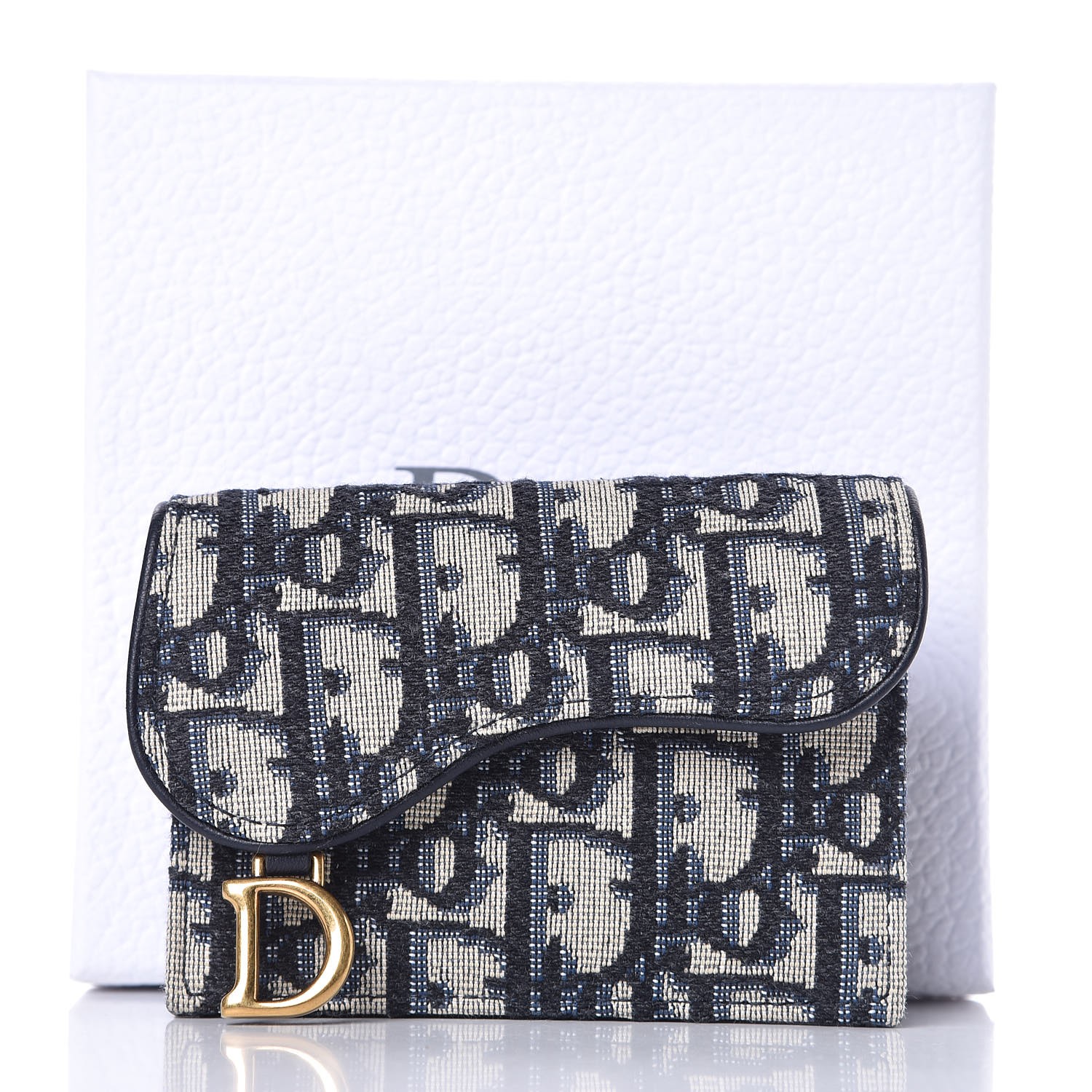 dior oblique saddle card holder price