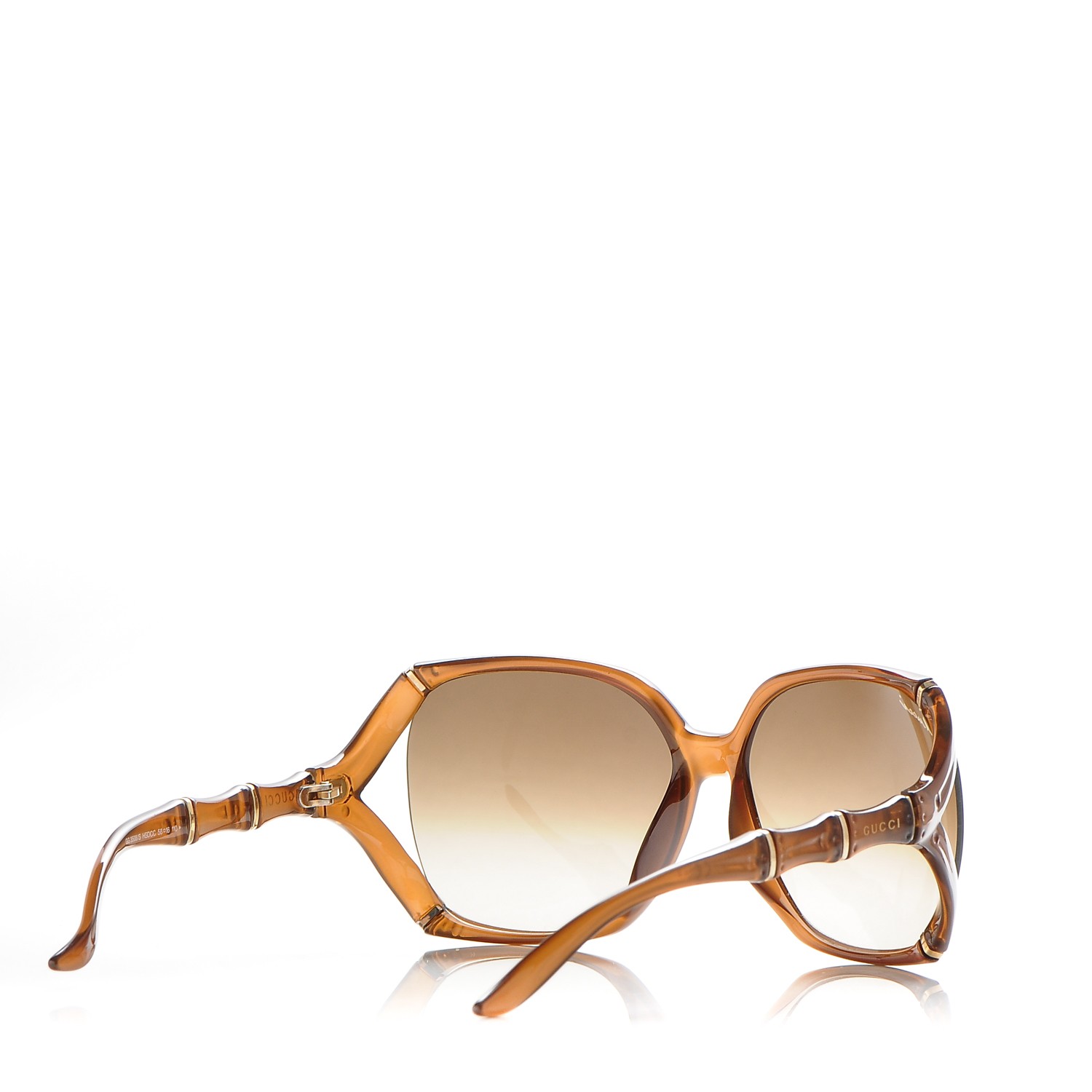 gucci bamboo sunglasses brown
