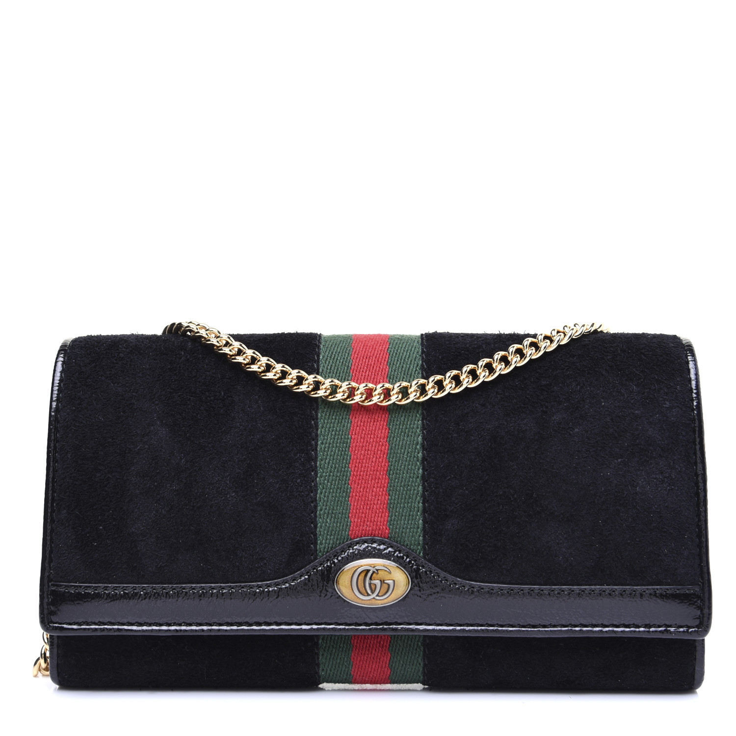 gucci suede wallet