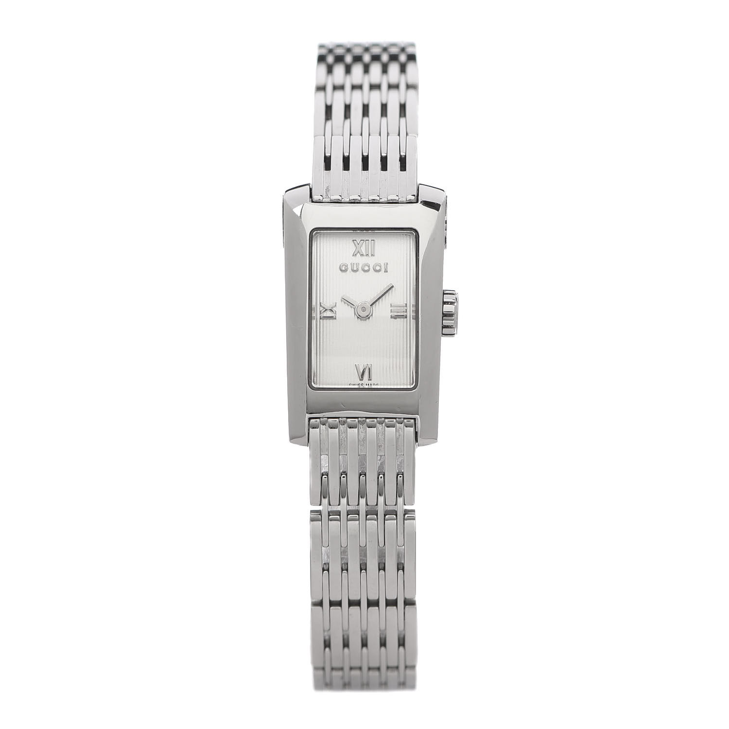 GUCCI Stainless Steel 15mm 8600L Quartz Watch Silver 635421 | FASHIONPHILE