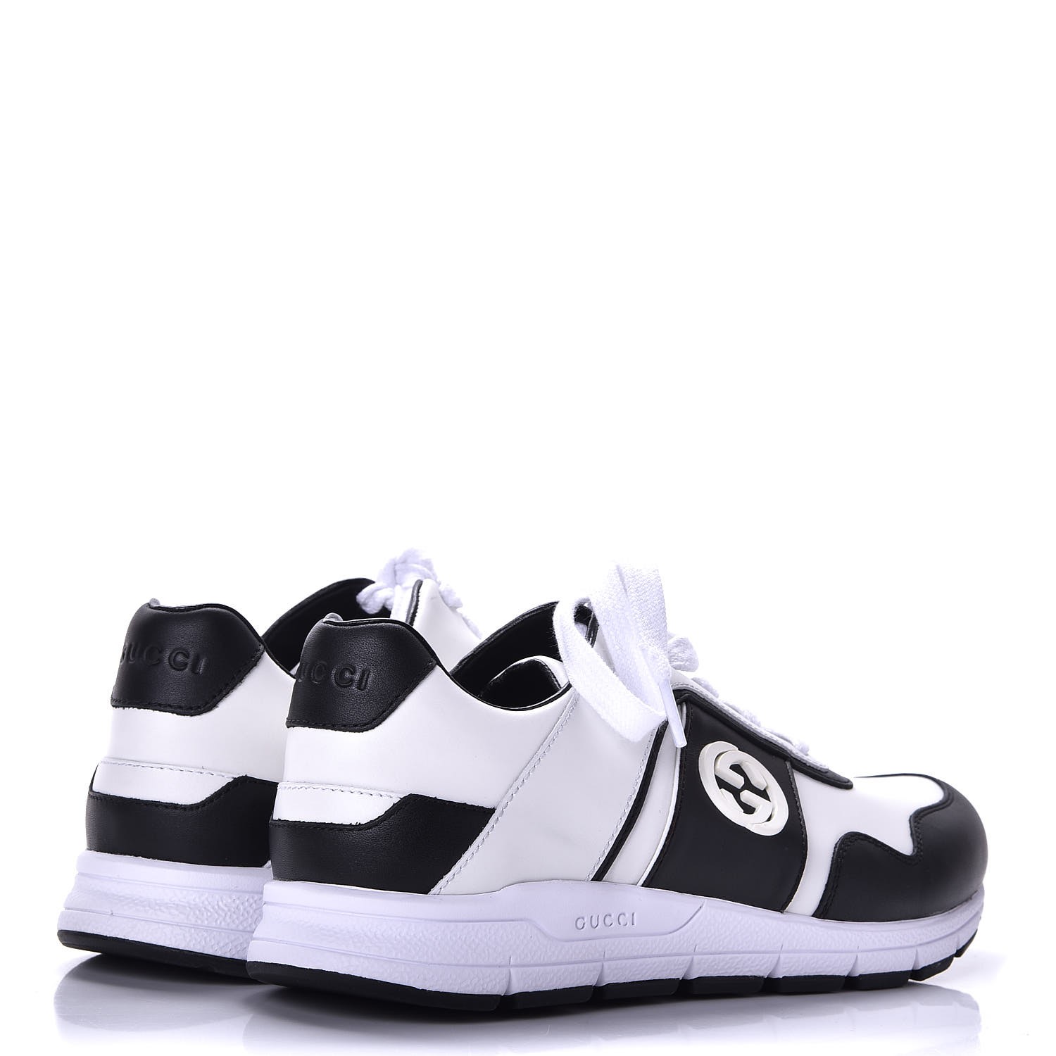 gucci shoes black and white