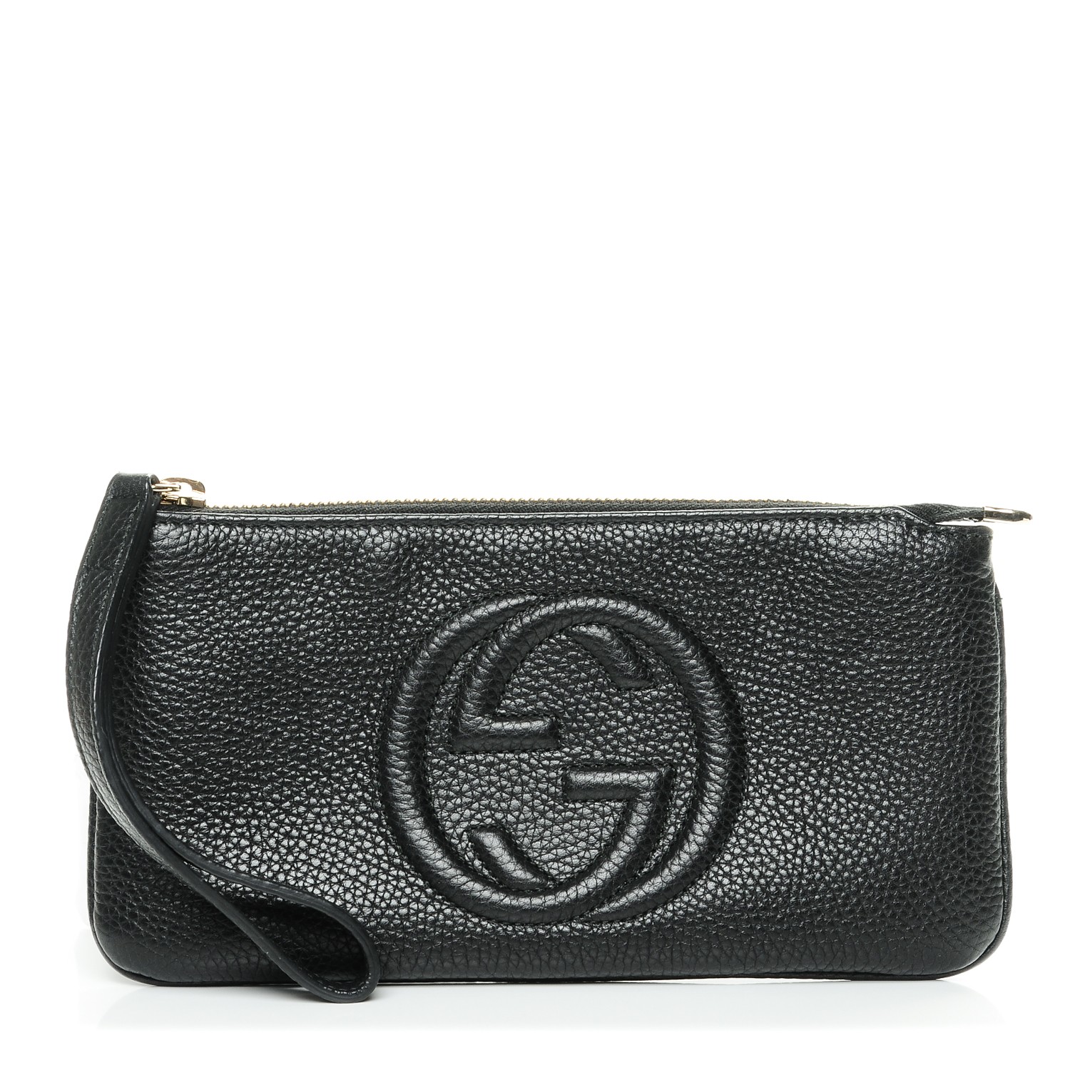 gucci soho wristlet black