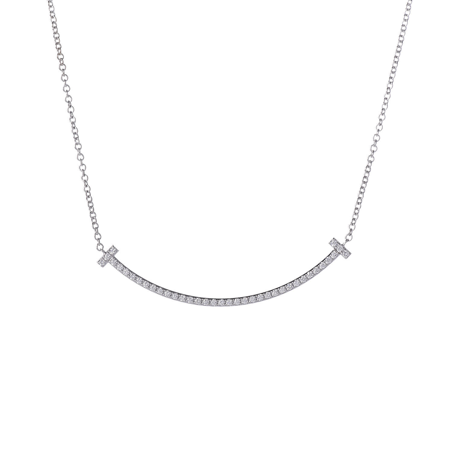 tiffany smile necklace diamond