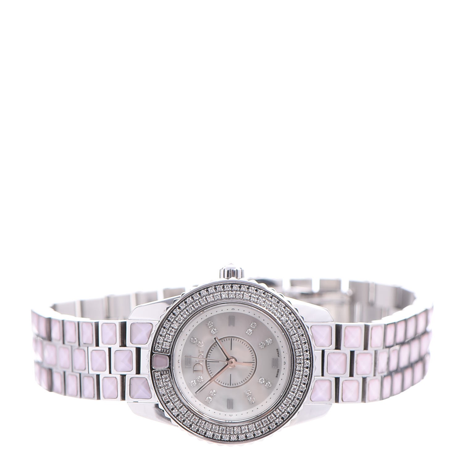 CHRISTIAN DIOR Stainless Steel Diamond 29mm Les Montres Watch Light