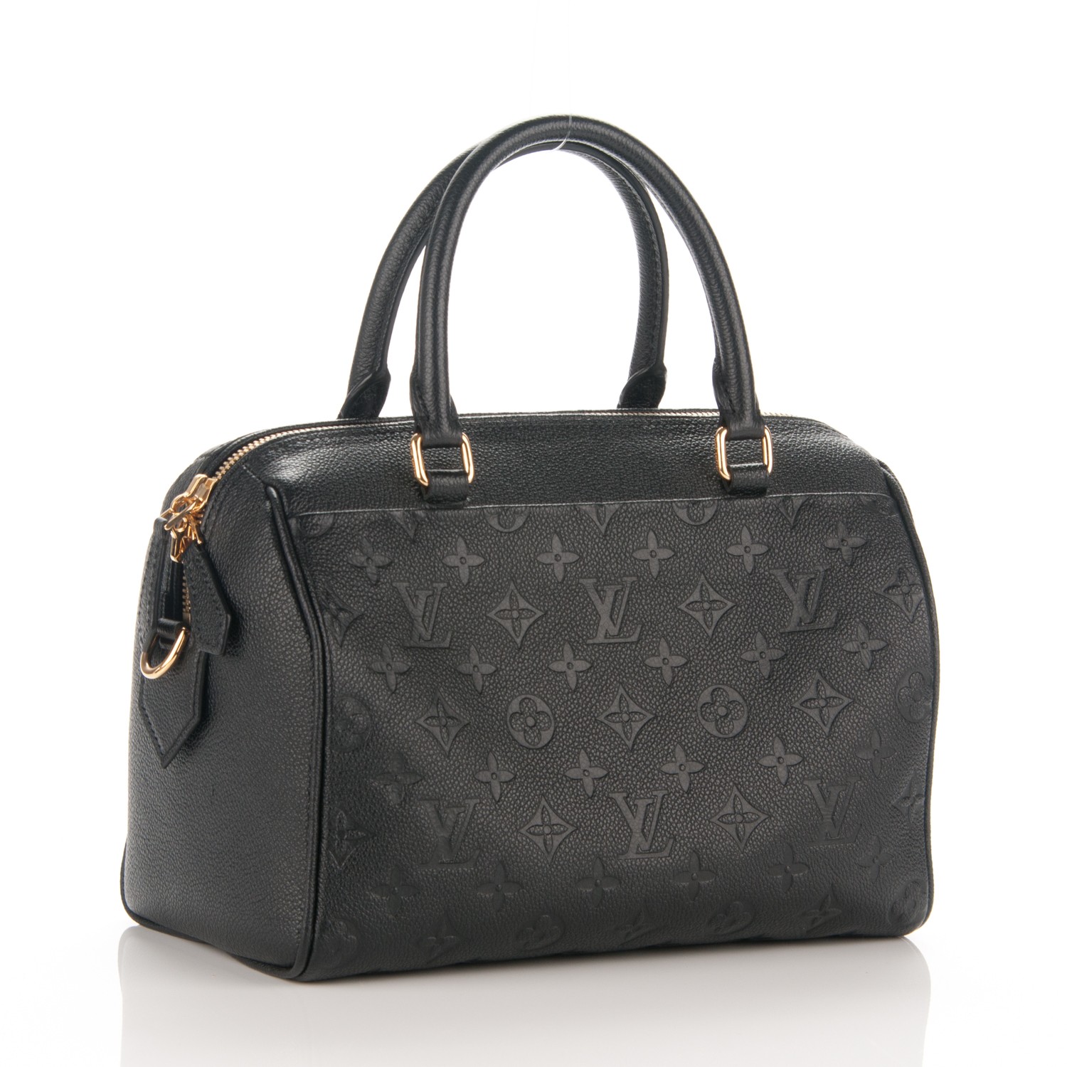 LOUIS VUITTON Empreinte Speedy Bandouliere 25 NM Black 177582