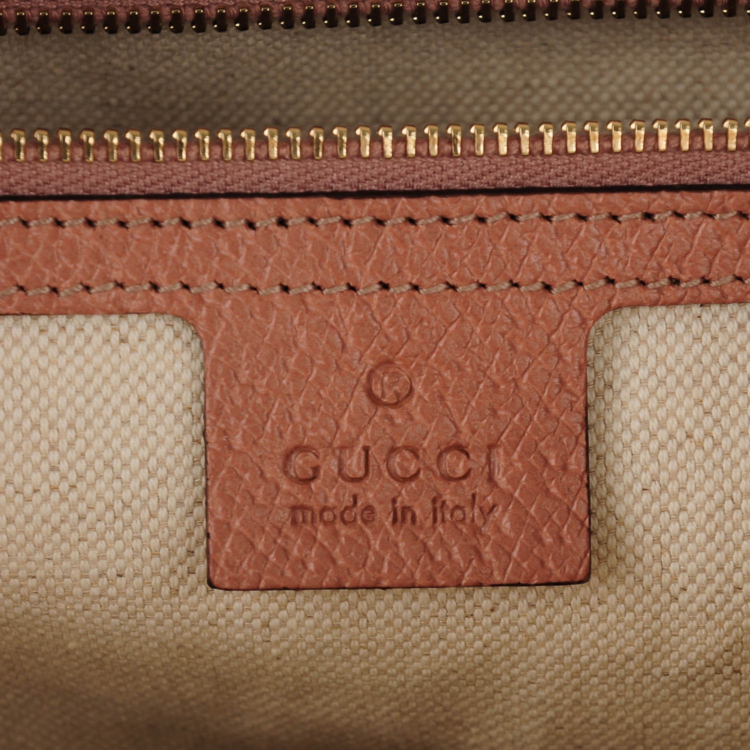 GUCCI Monogram Medium Bree Shoulder Bag Dark Cipria 141688