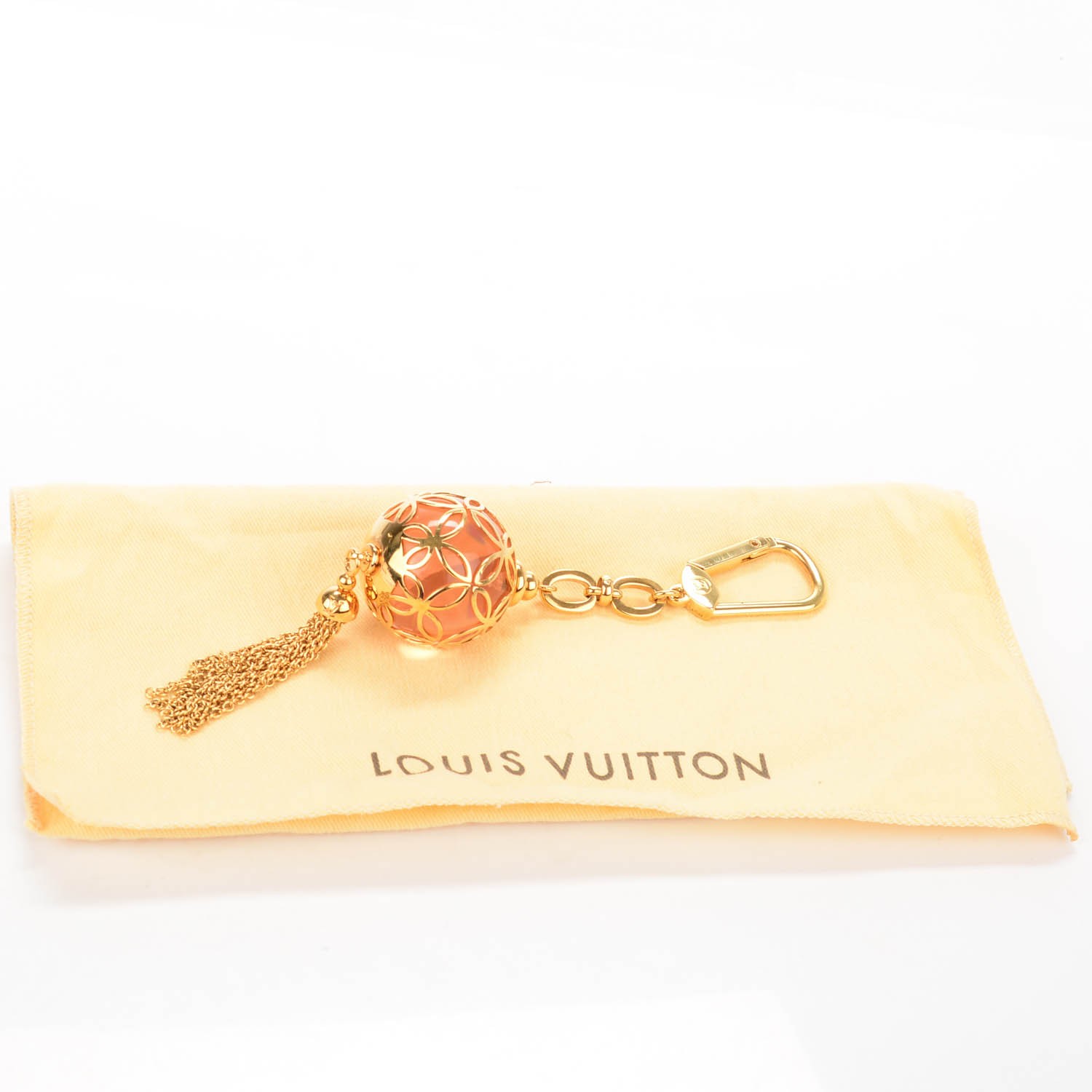 LOUIS VUITTON Ice Ball Bag Charm Gold 141698