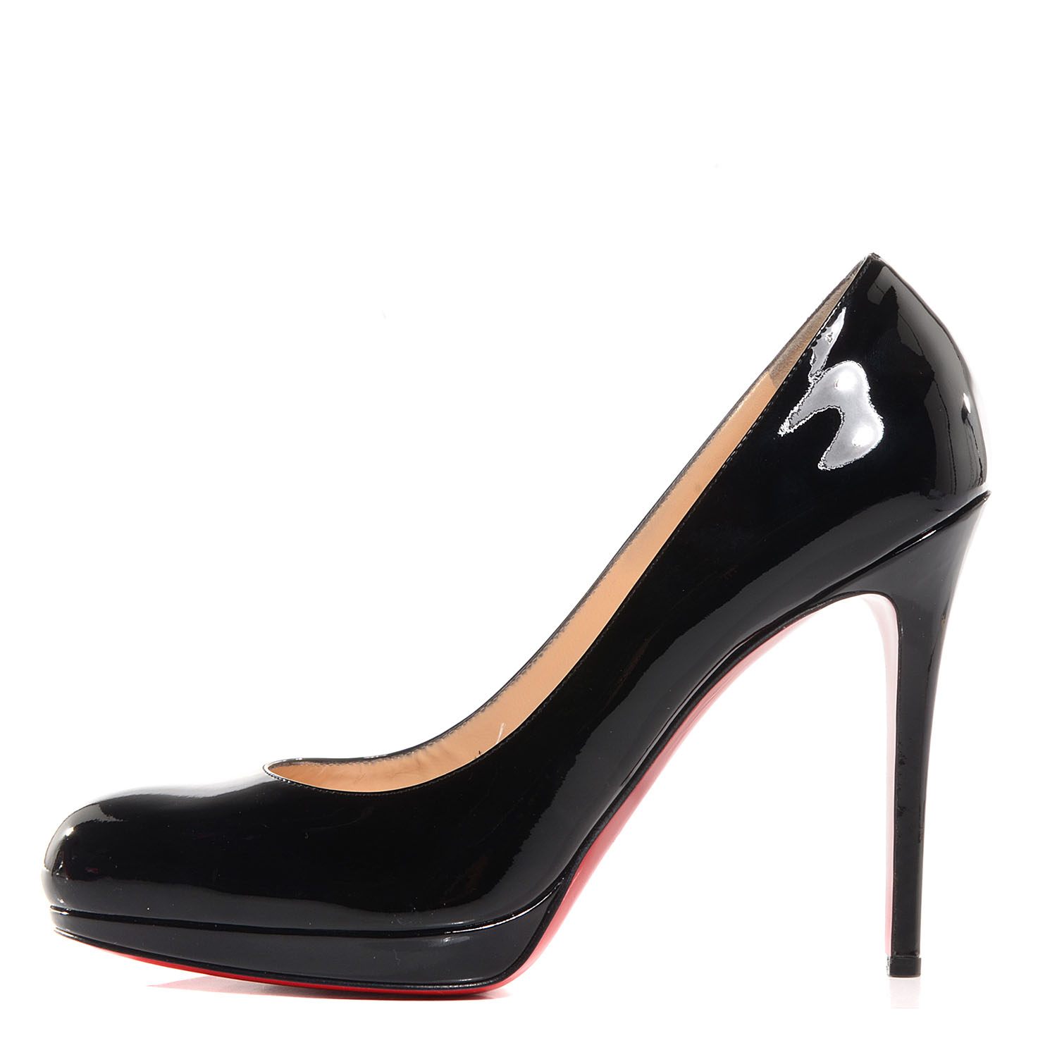 christian louboutin black simple pump