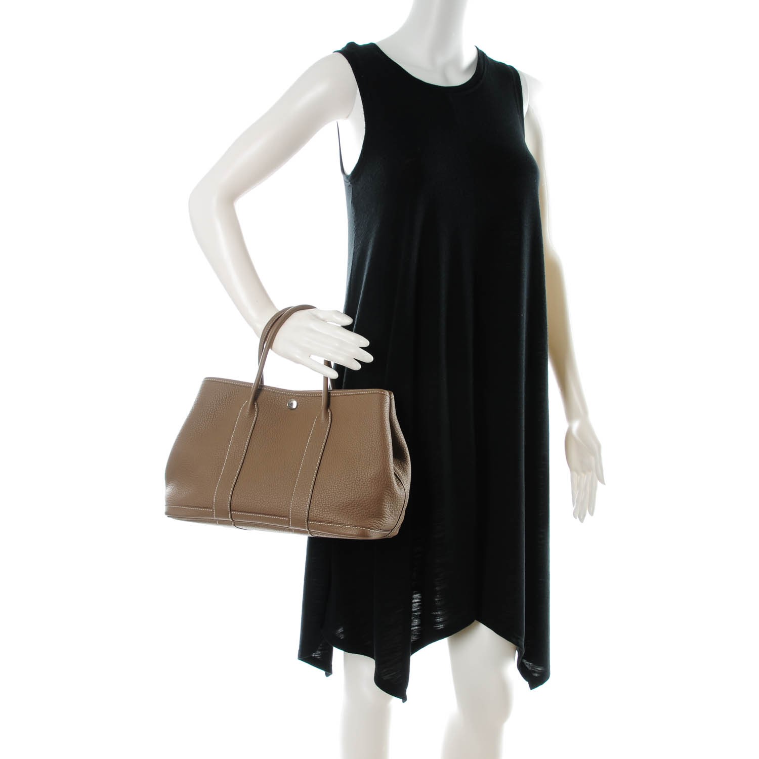 Hermes Negonda Garden Party 30 Tpm Etoupe 148616 Fashionphile