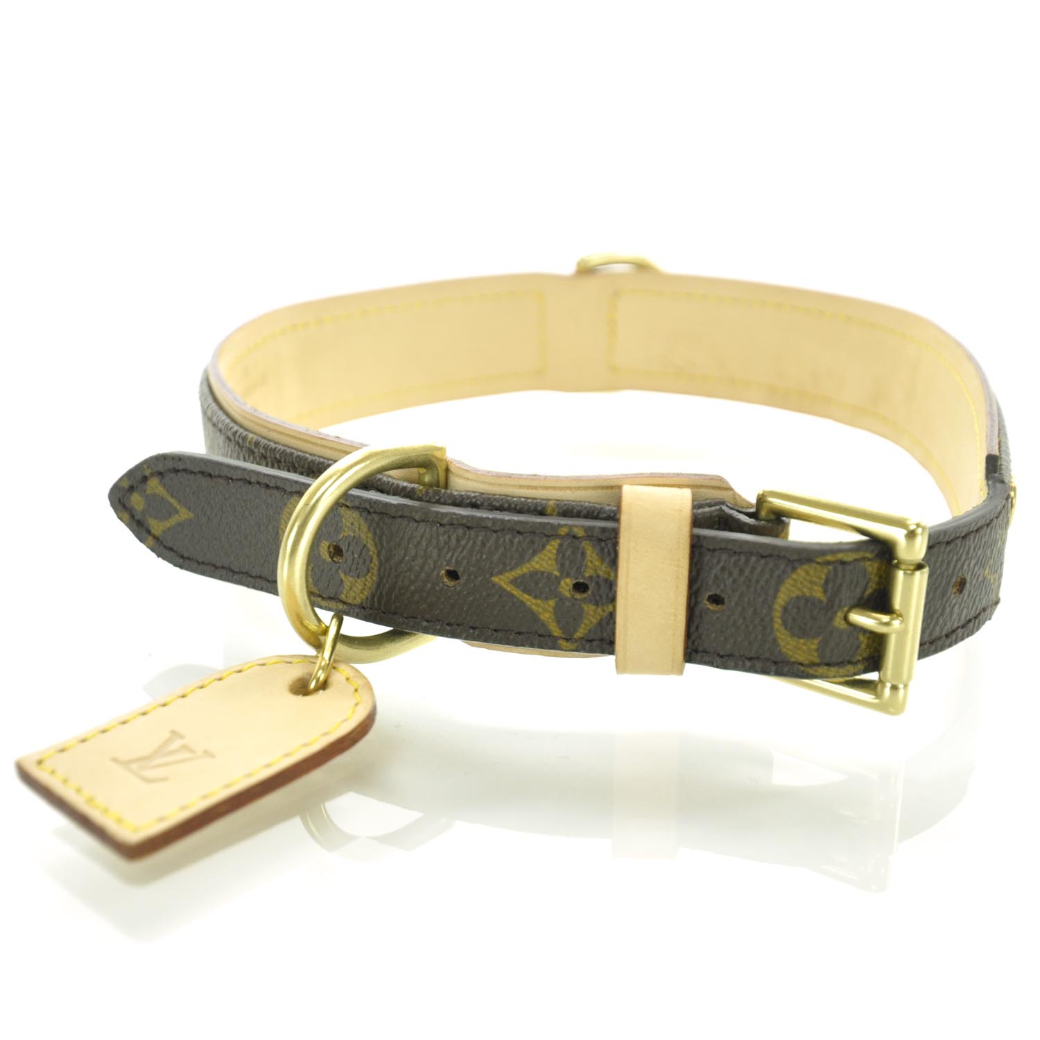 LOUIS VUITTON Monogram Baxter Dog Collar GM 29667