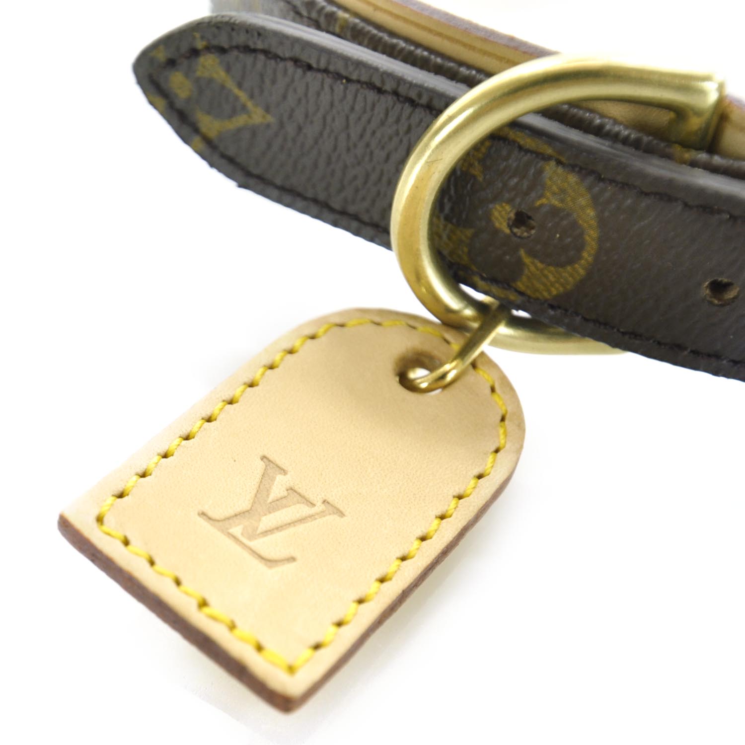 LOUIS VUITTON Monogram Baxter Dog Collar GM 29667