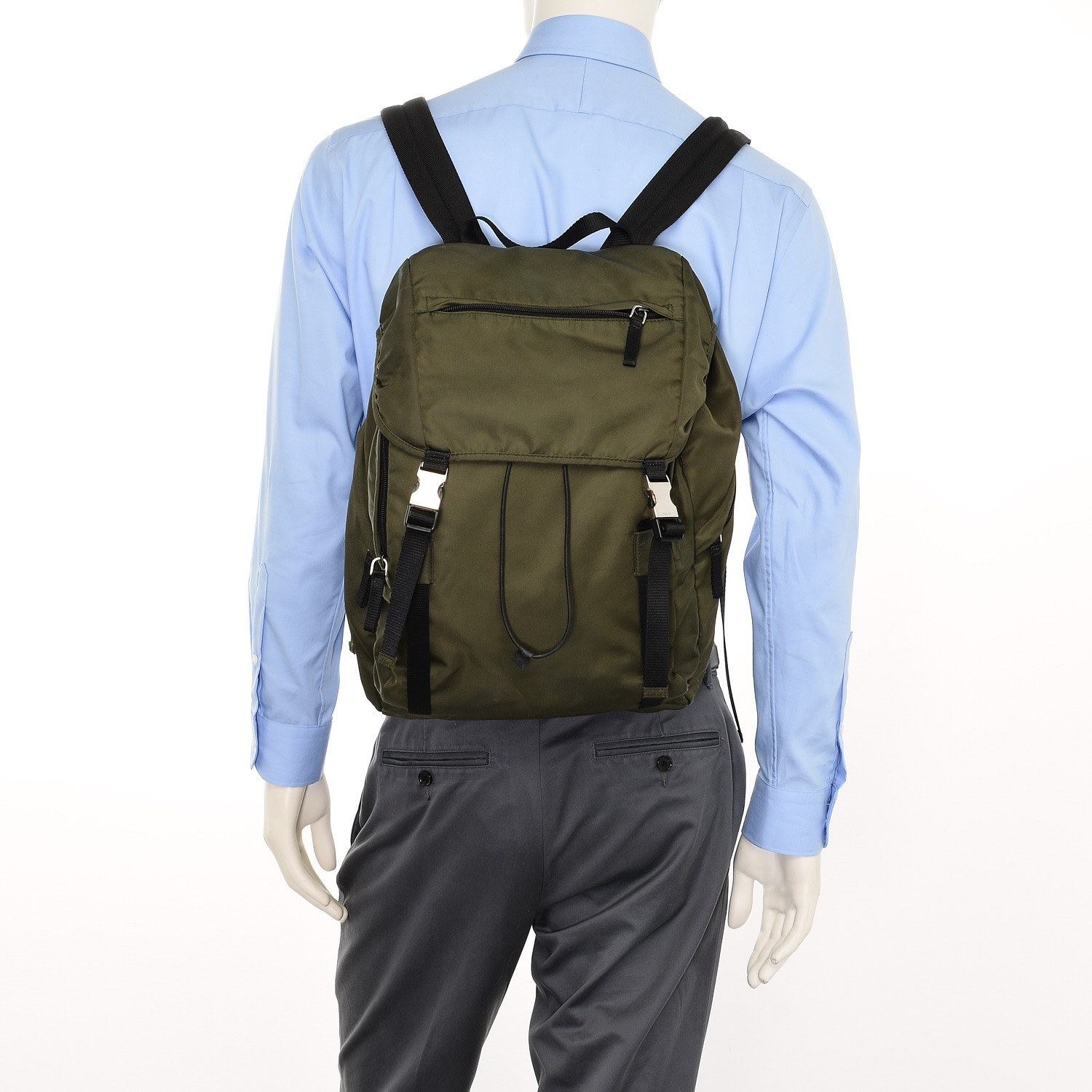 prada utility backpack