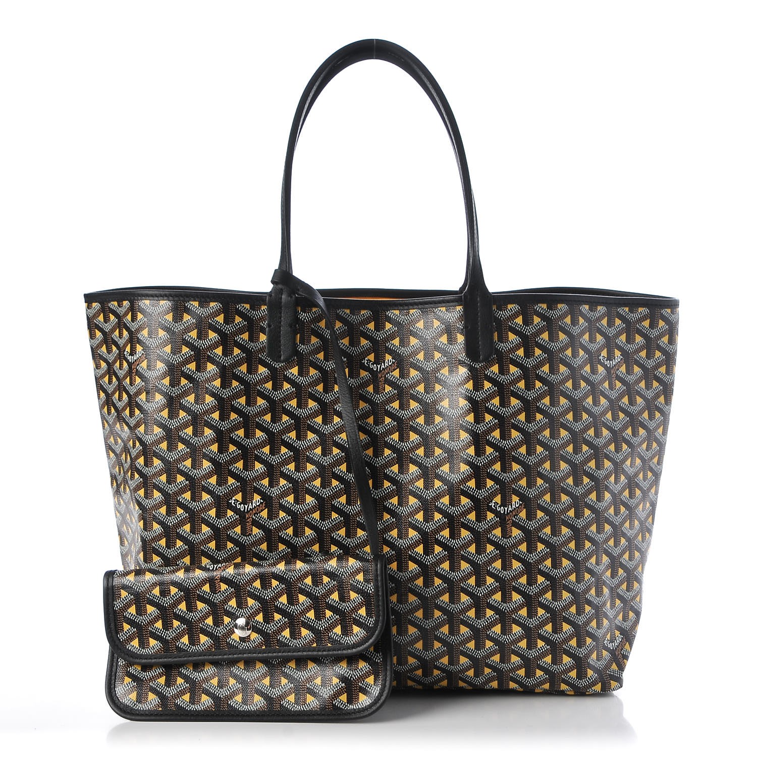 goyard yellow tote bag