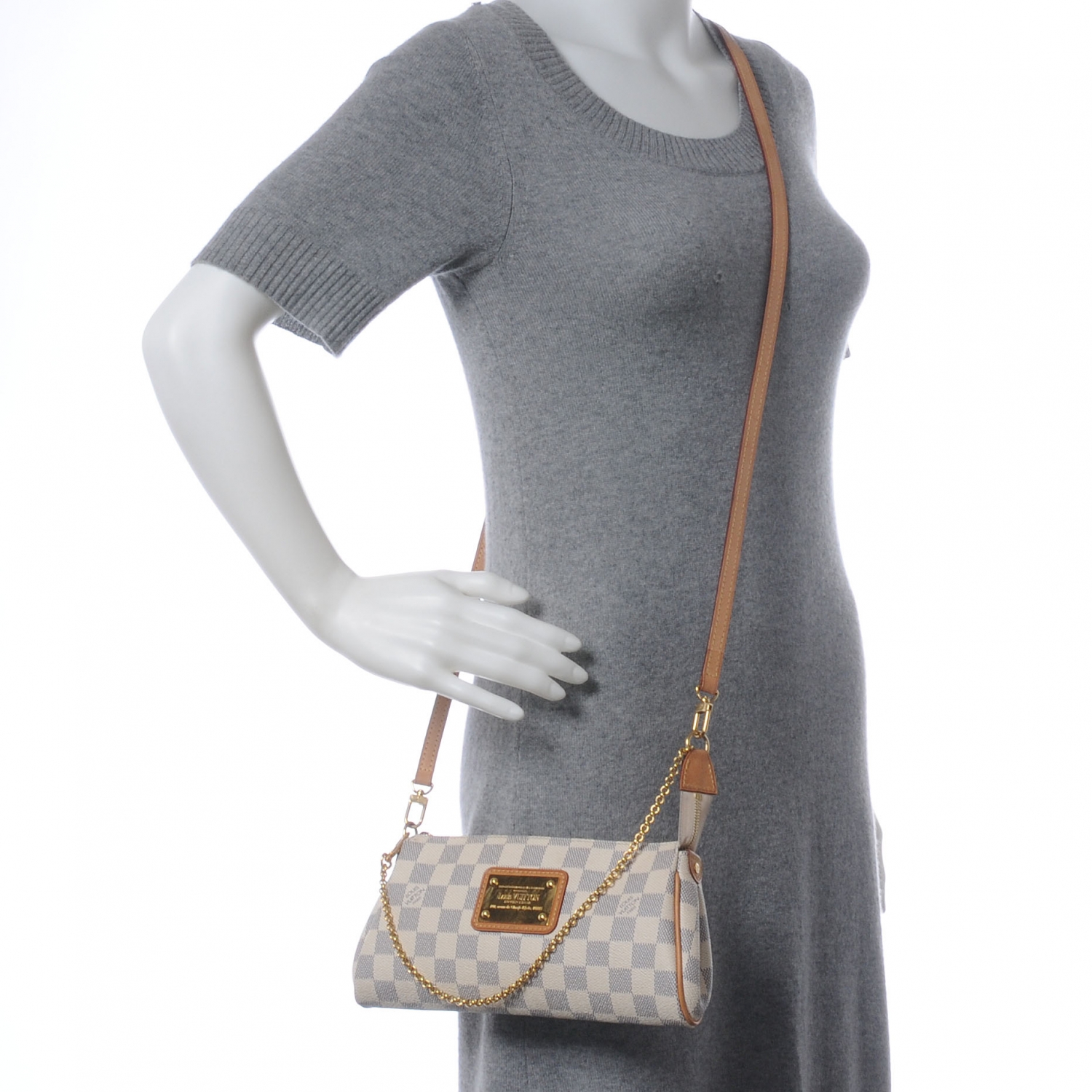 Louis Vuitton Damier Azur Eva Pochette - Neutrals Shoulder Bags, Handbags -  LOU799357