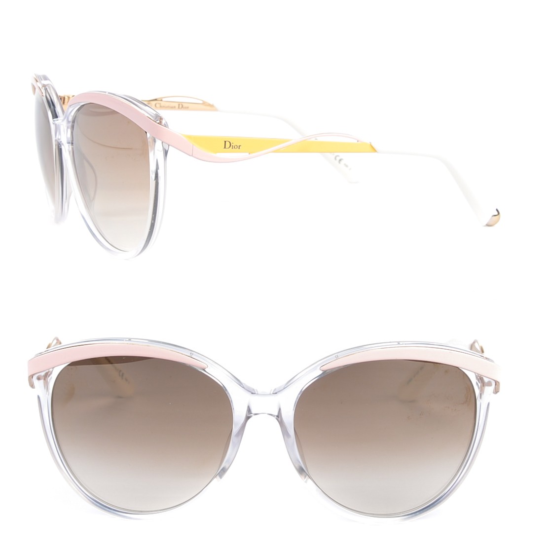 christian dior yellow sunglasses