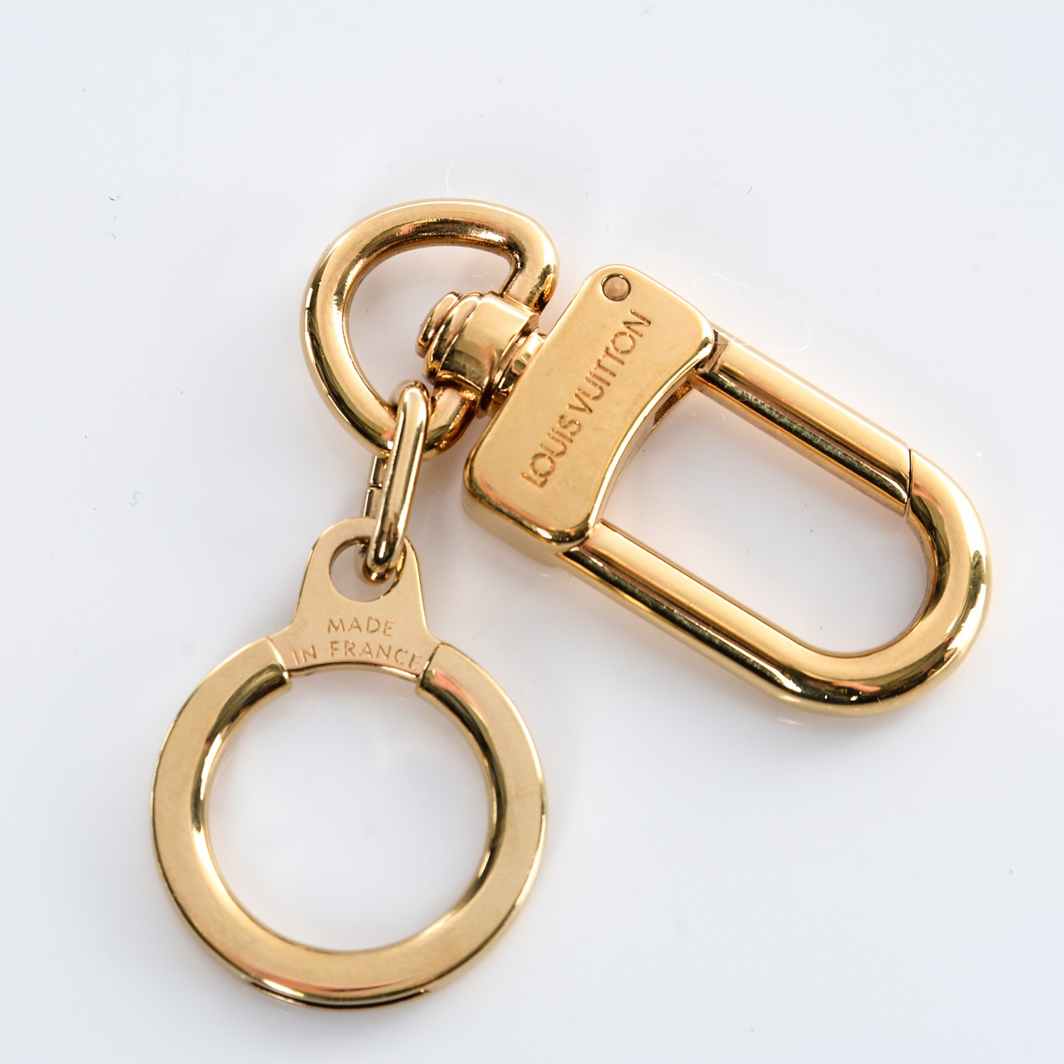 LOUIS VUITTON Pochette Extender Key Ring Gold 198026