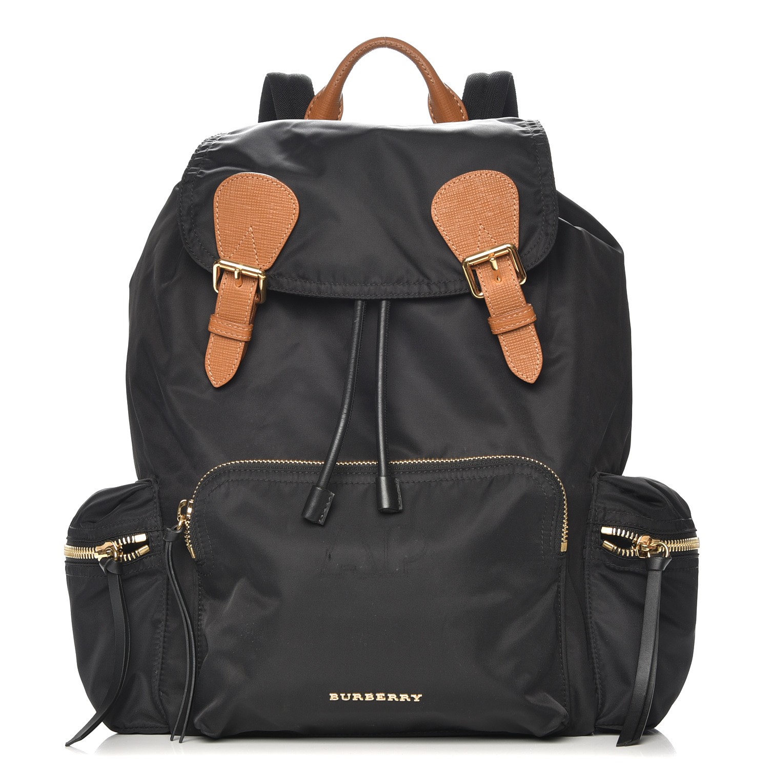BURBERRY Nylon Large Rucksack Backpack Black 210404