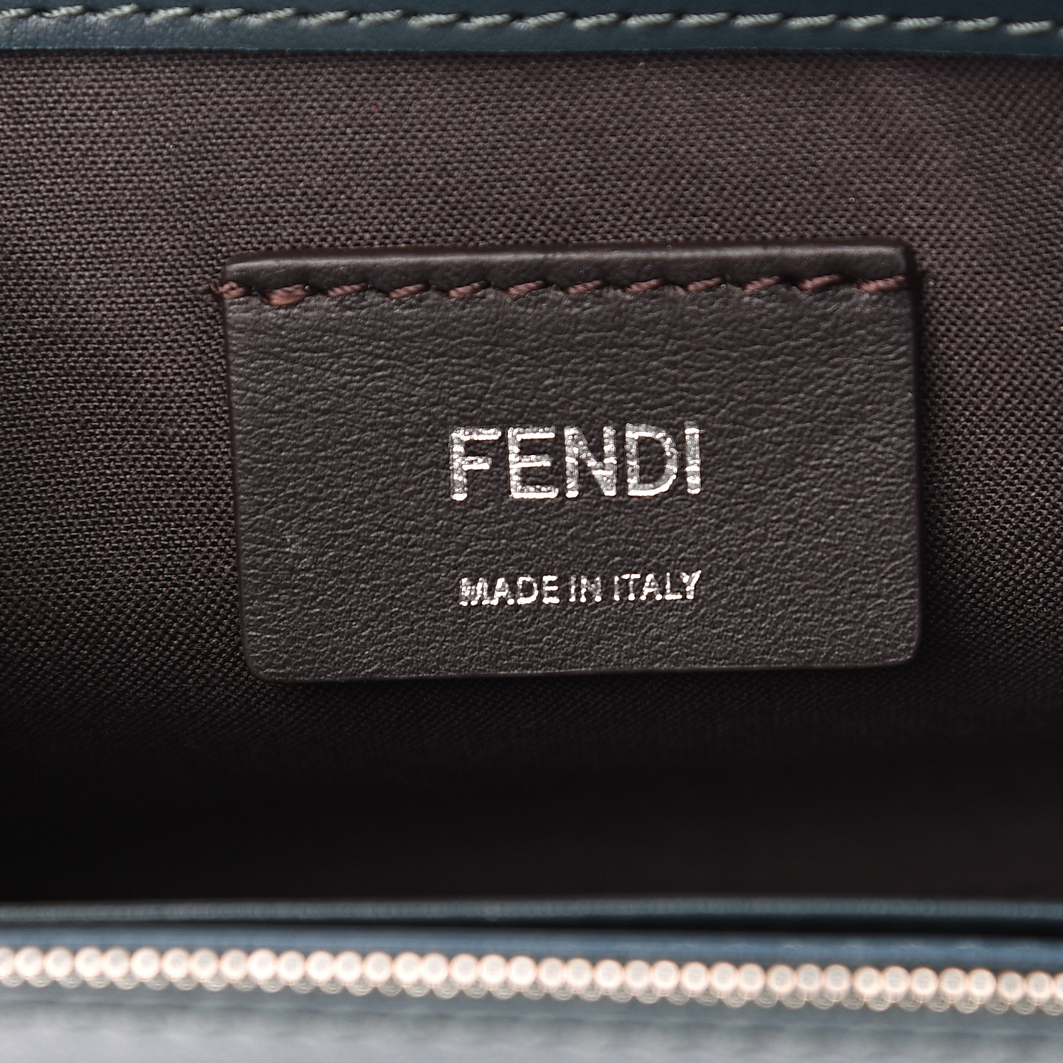 FENDI Velvet Wallet on Chain Green 558570