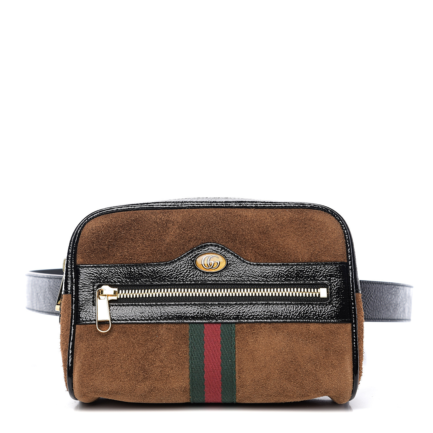 GUCCI Suede Small Ophidia Belt Bag 85 34 Brown 558698