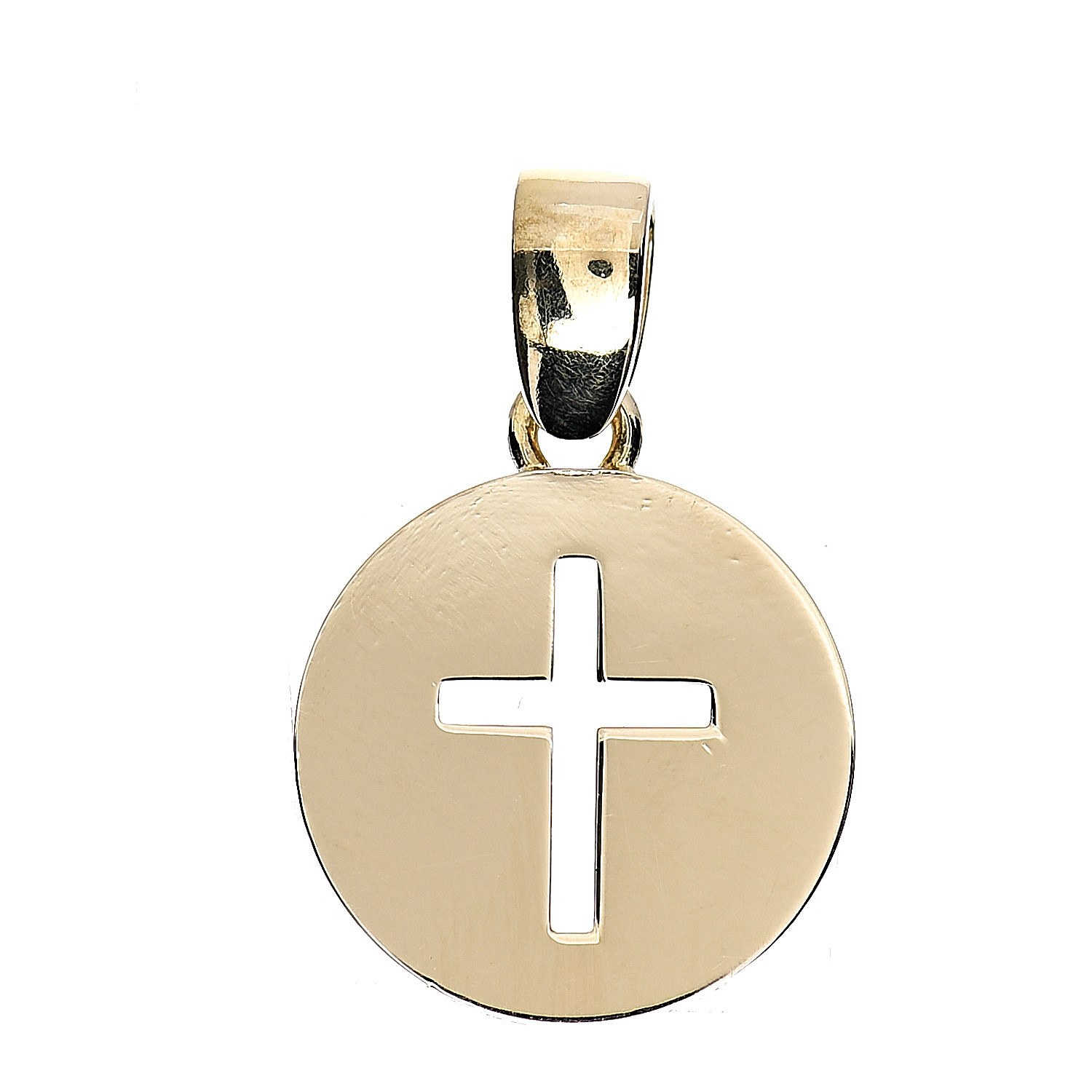 cartier gold cross pendant
