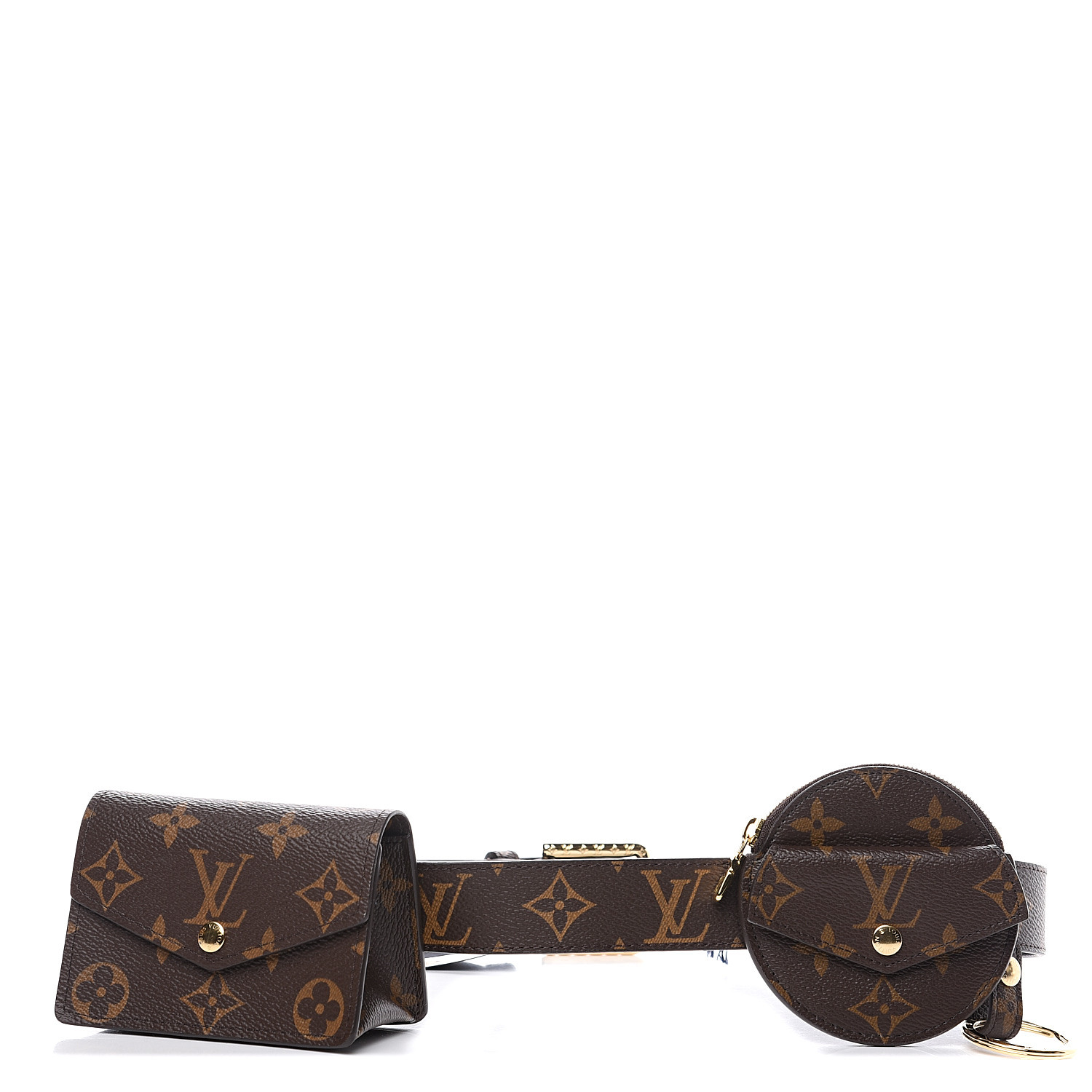 Louis Vuitton Daily Multi Pocket Belt Monogram Canvas Medium Brown 20441584