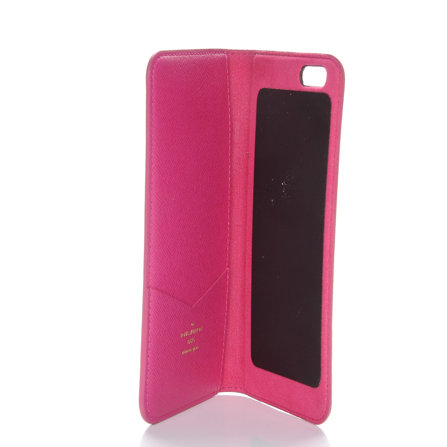 louis vuitton iphone 7 plus case pink LOUIS VUITTON Monogram iPhone 6 Plus Folio Case Pink 204413