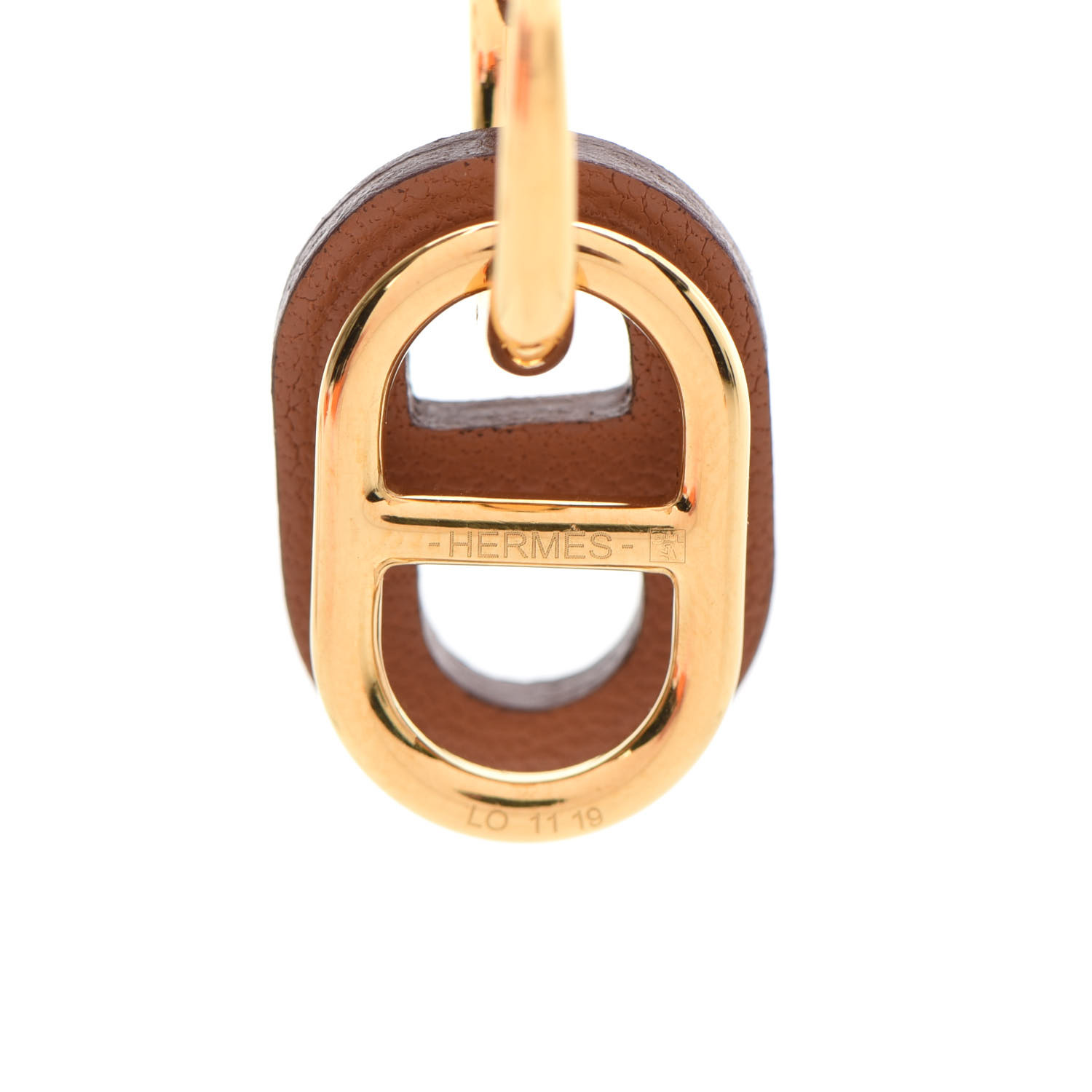 HERMES Swift O'Maillon Earrings Gold 724395 | FASHIONPHILE