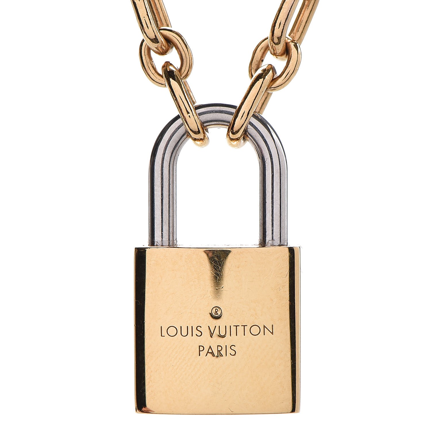 LOUIS VUITTON Lock Me Pendant Necklace Gold 291846
