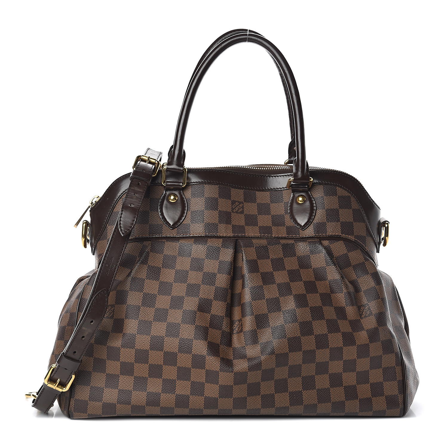 Louis Vuitton Trevi PM Damier Ebene Shoulder Bag Strap Canvas at 1stDibs