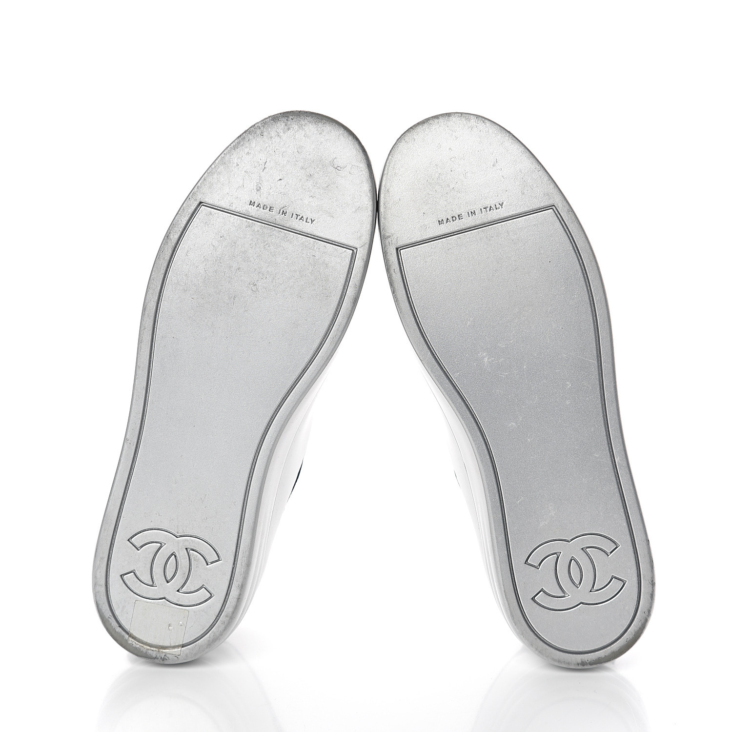 chanel calfskin velvet sneakers