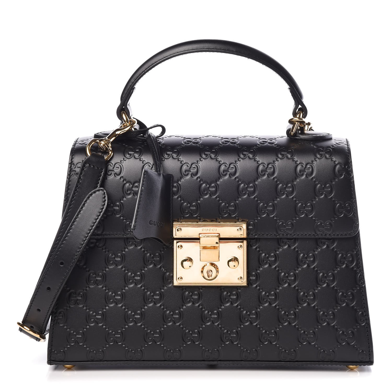 gucci padlock signature top handle bag