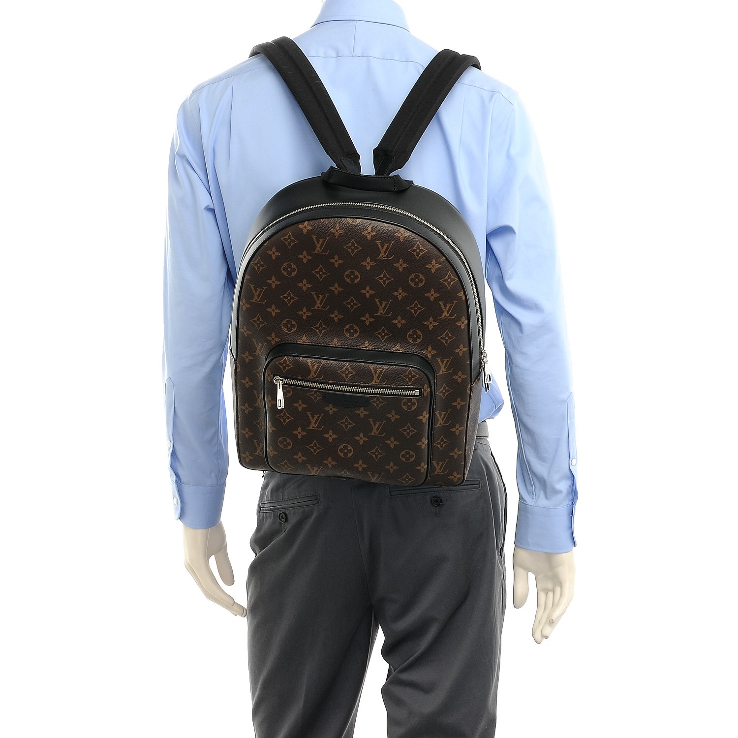 Louis Vuitton - Josh Monogram Macassar Canvas Backpack Noir