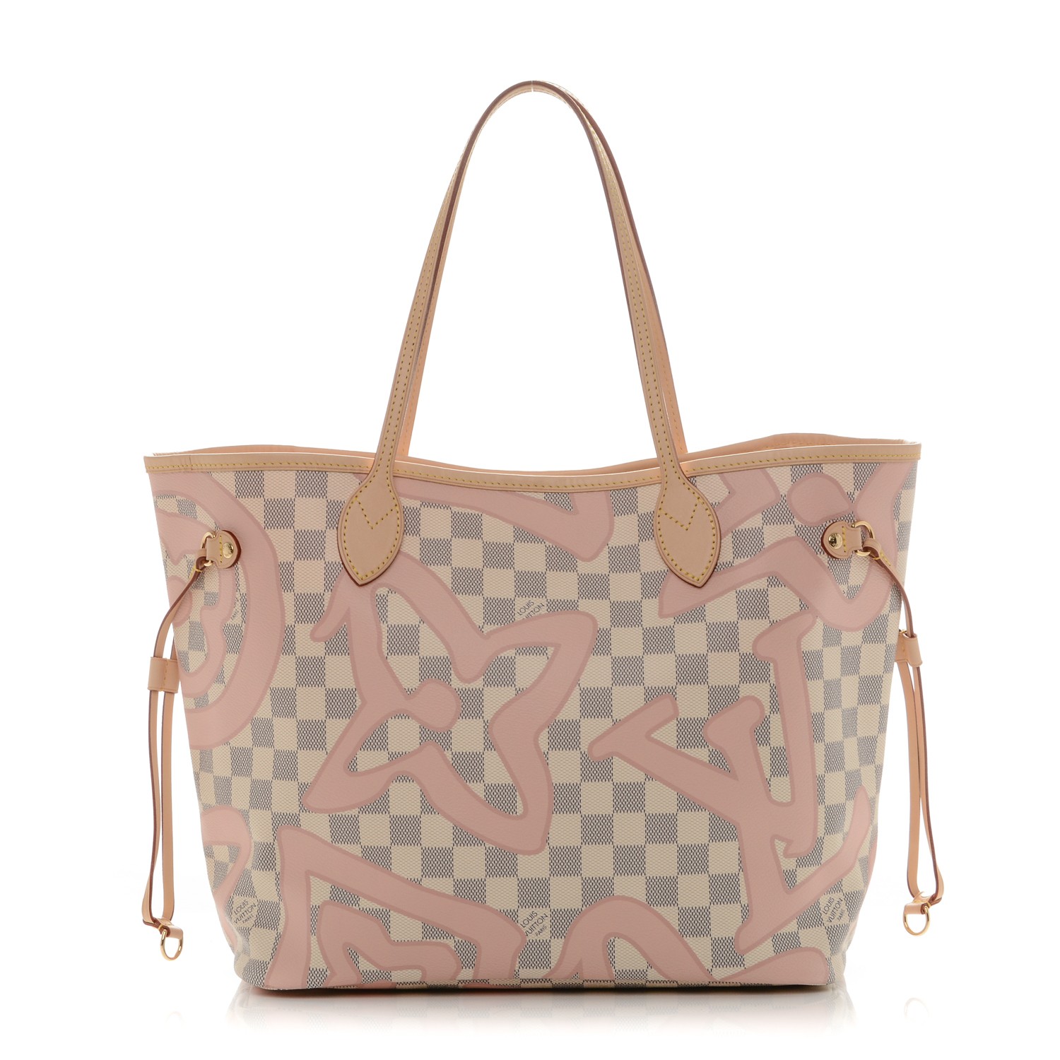 LOUIS VUITTON Damier Azur Tahitienne Neverfull MM 185171