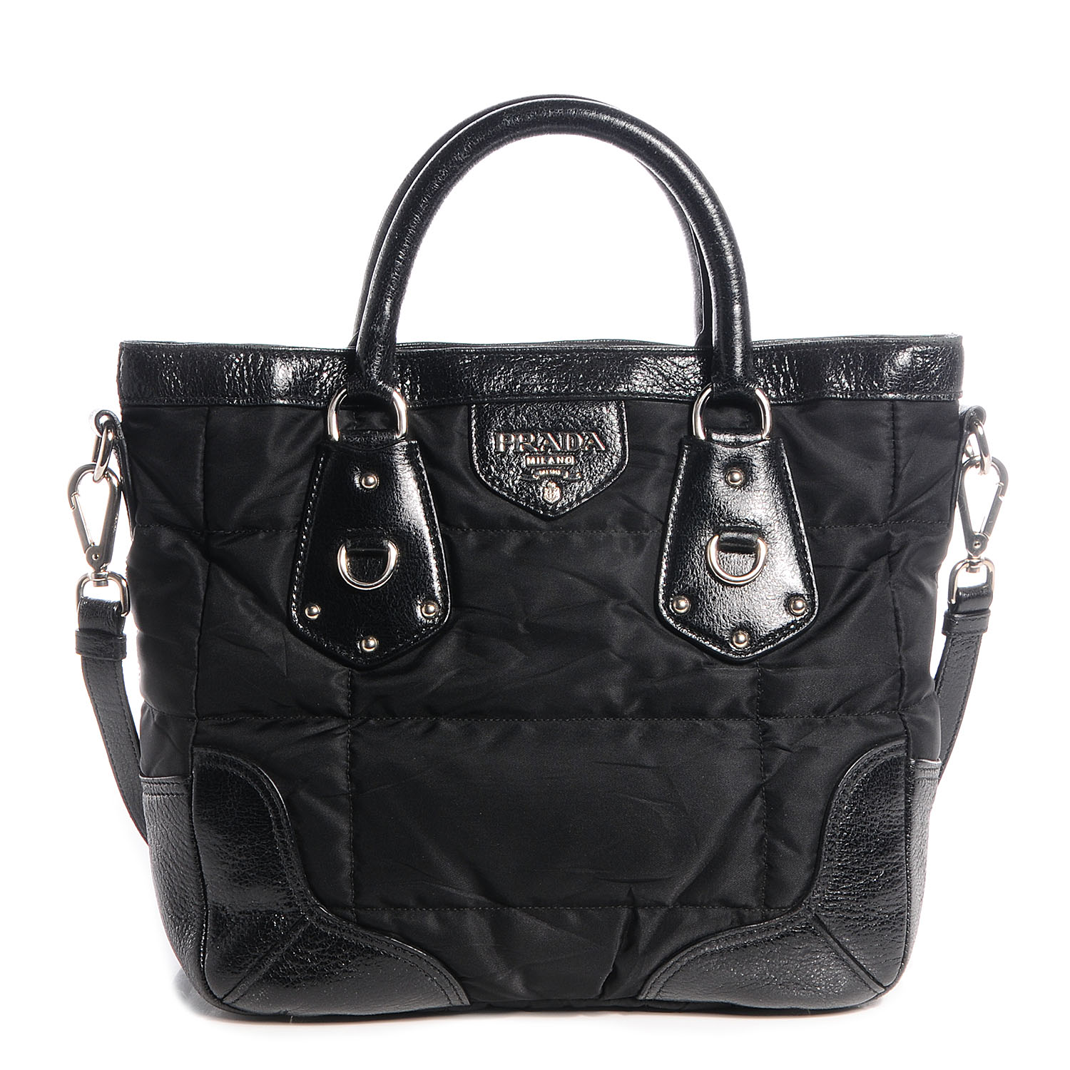nylon quilted tote