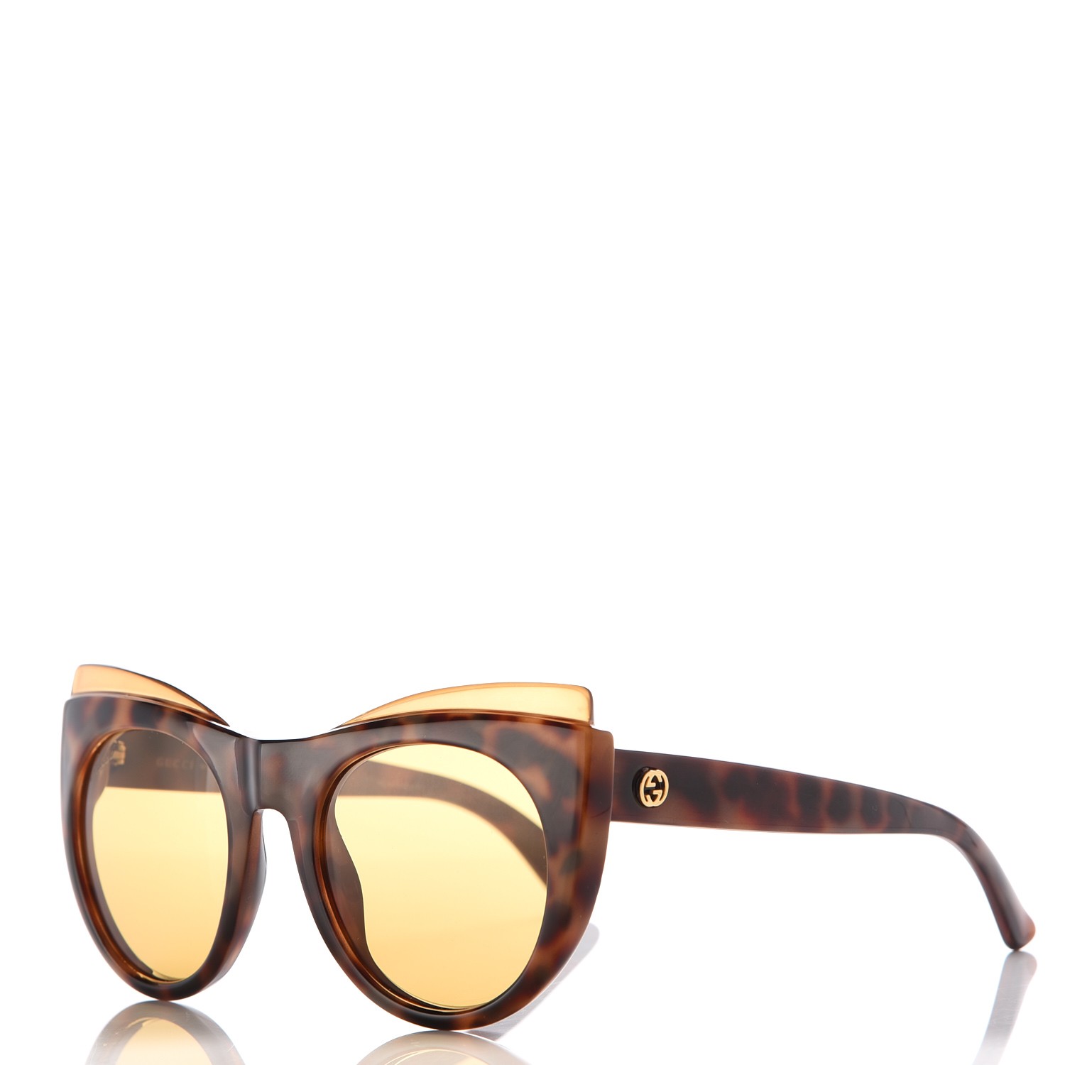 Gucci Cat Eye Sunglasses Gg 3781s Tortoise 211094 