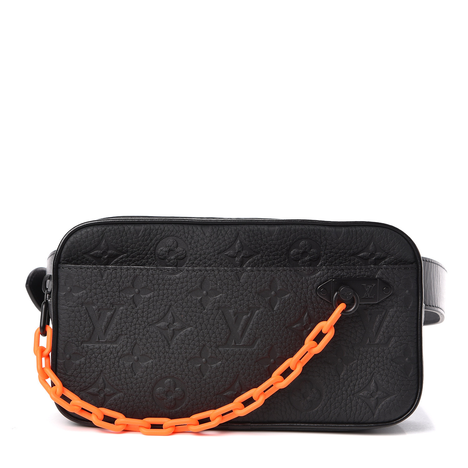 louis vuitton bag with orange chain