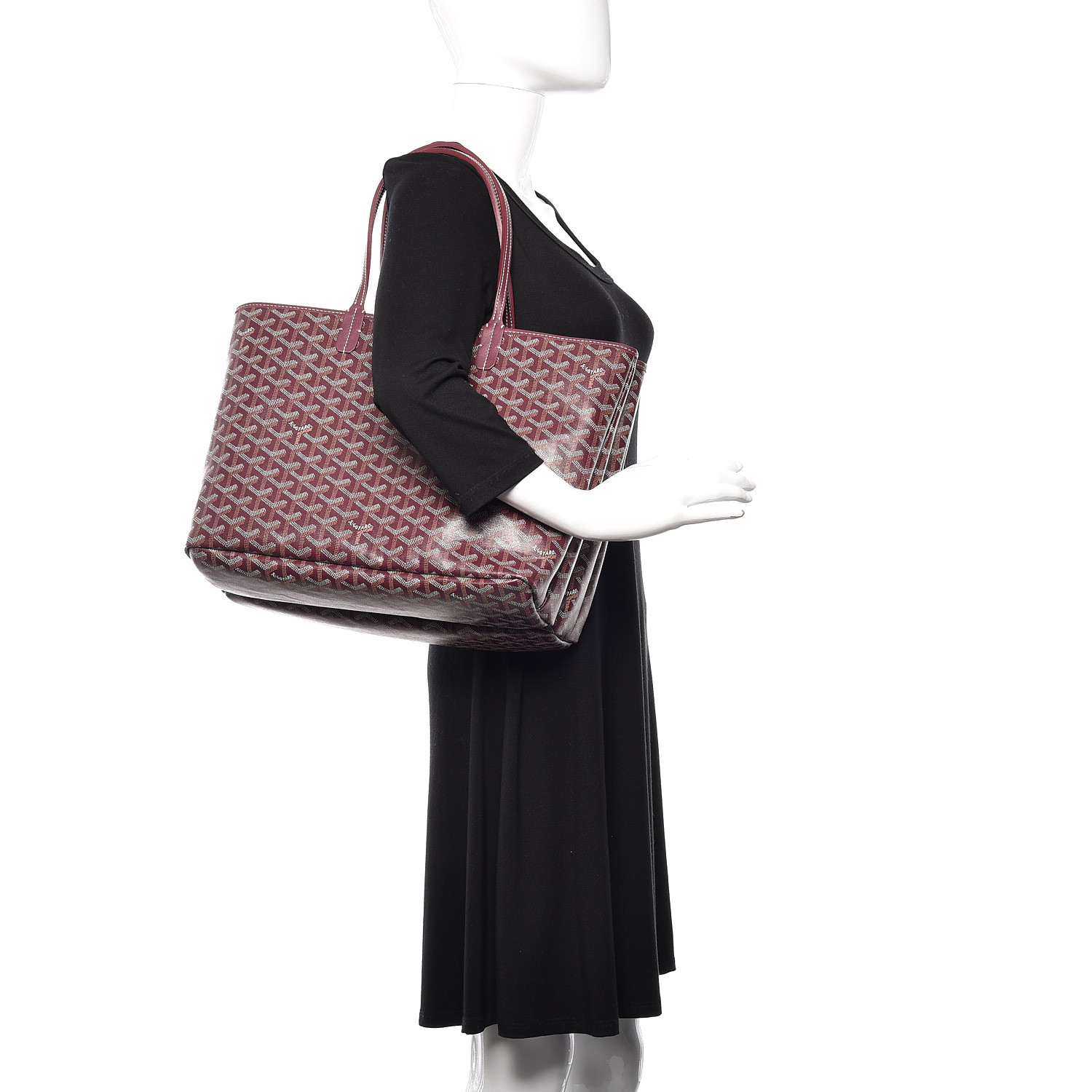 GOYARD Goyardine Isabelle Tote Burgundy 501514