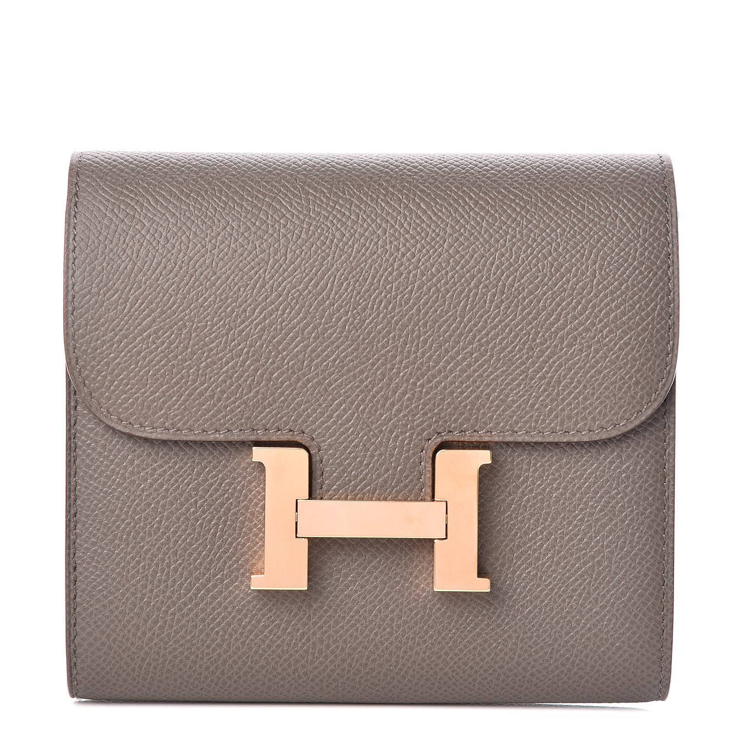 HERMES Epsom Constance Short Wallet Etain 397100