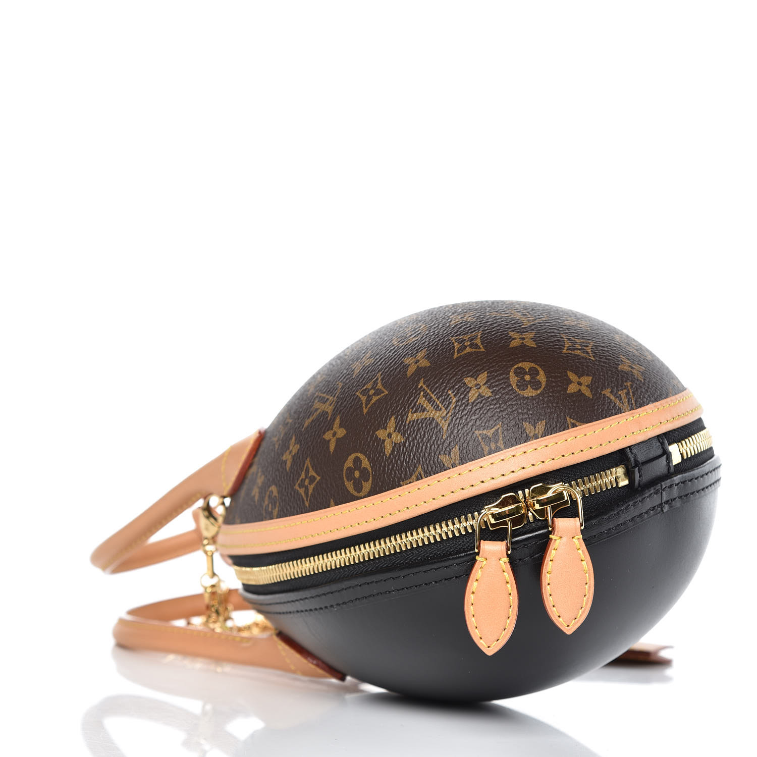 LOUIS VUITTON Monogram Egg Bag Black 365161