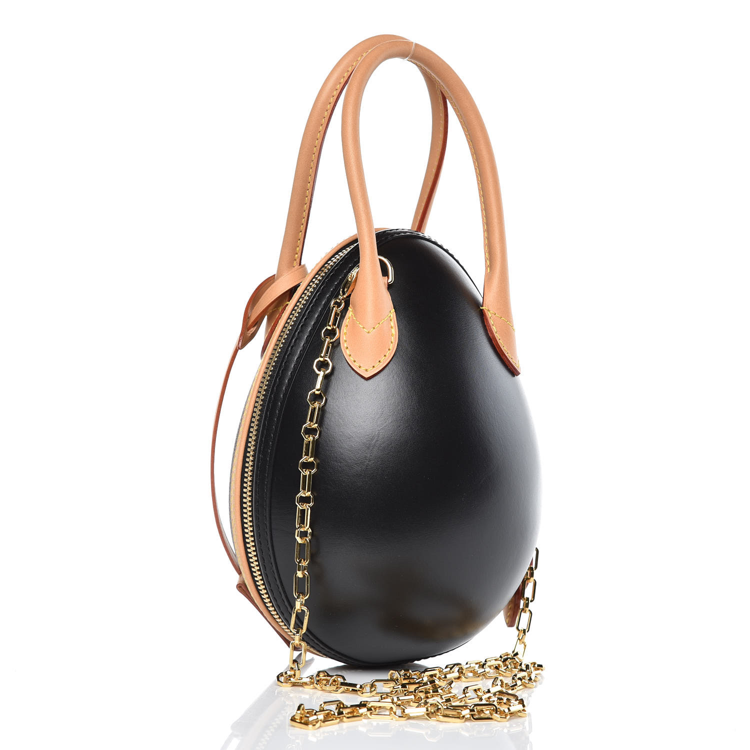 LOUIS VUITTON Monogram Egg Bag Black 365161