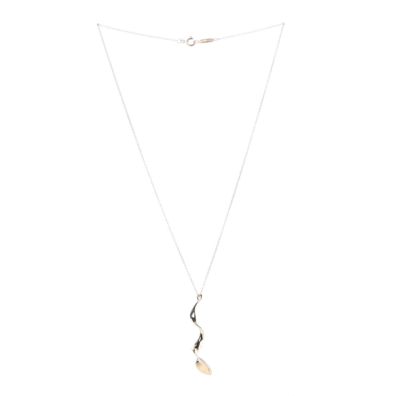 18k Yellow Gold Frank Gehry Orchid Pendant Necklace