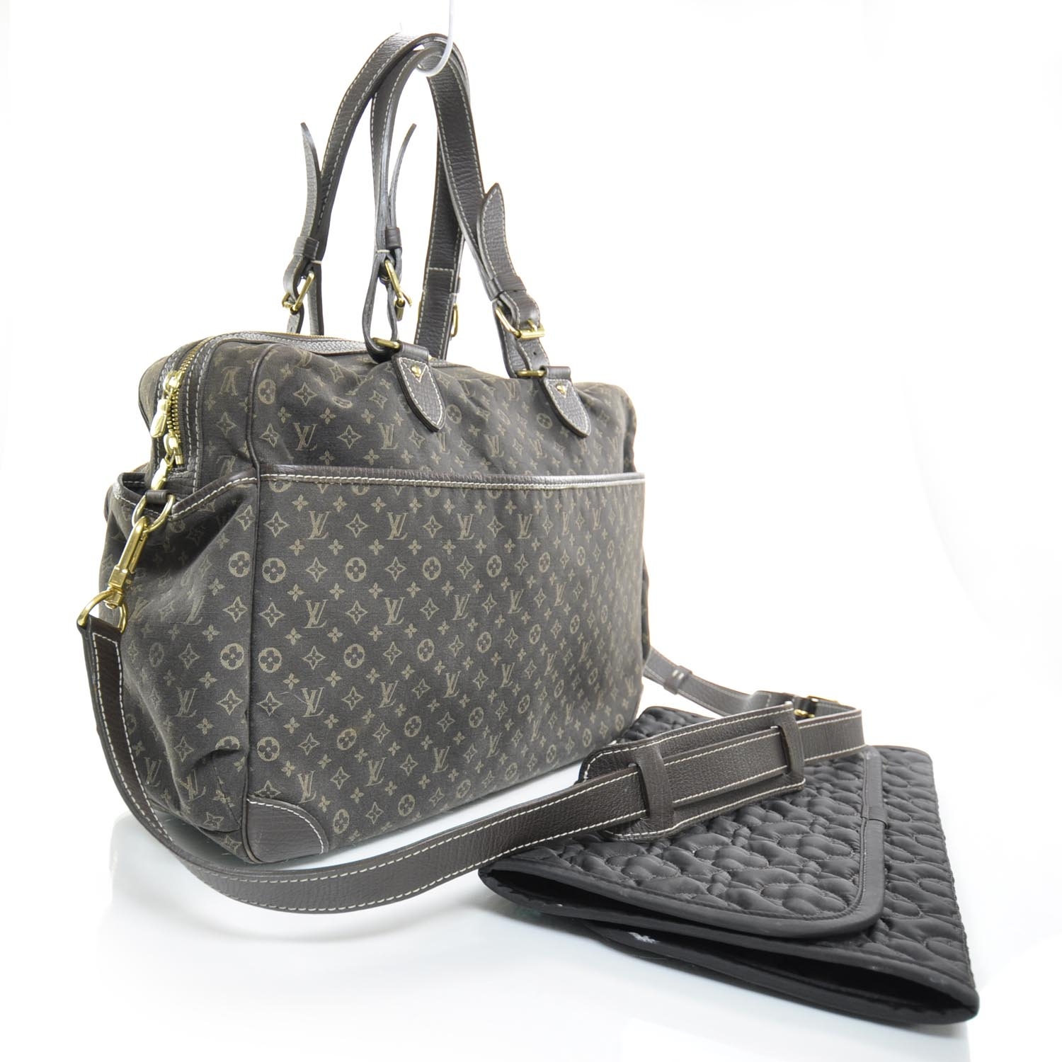 Louis Vuitton Light Blue Mini Lin Canvas Diaper Bag - Yoogi's Closet